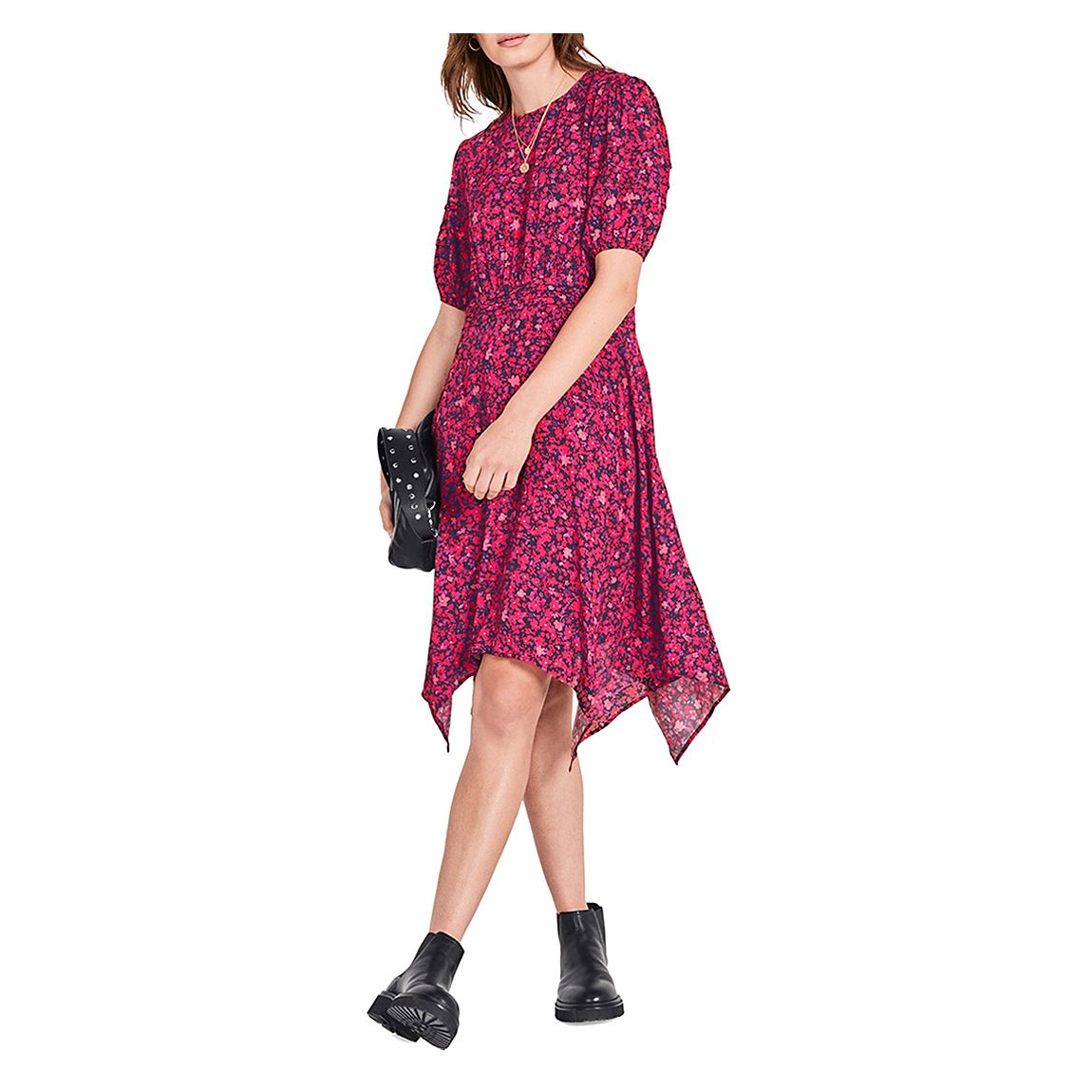 Pink Floral Josiane Mini Dress main product photo