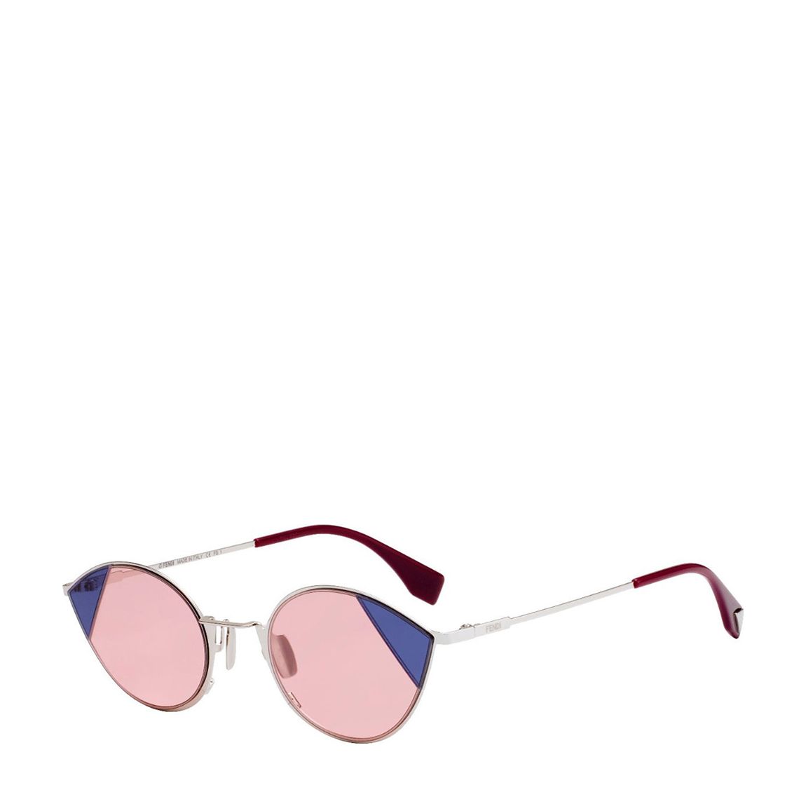 Women's Silver/Pink Fendi Sunglasses 51mm main product photo