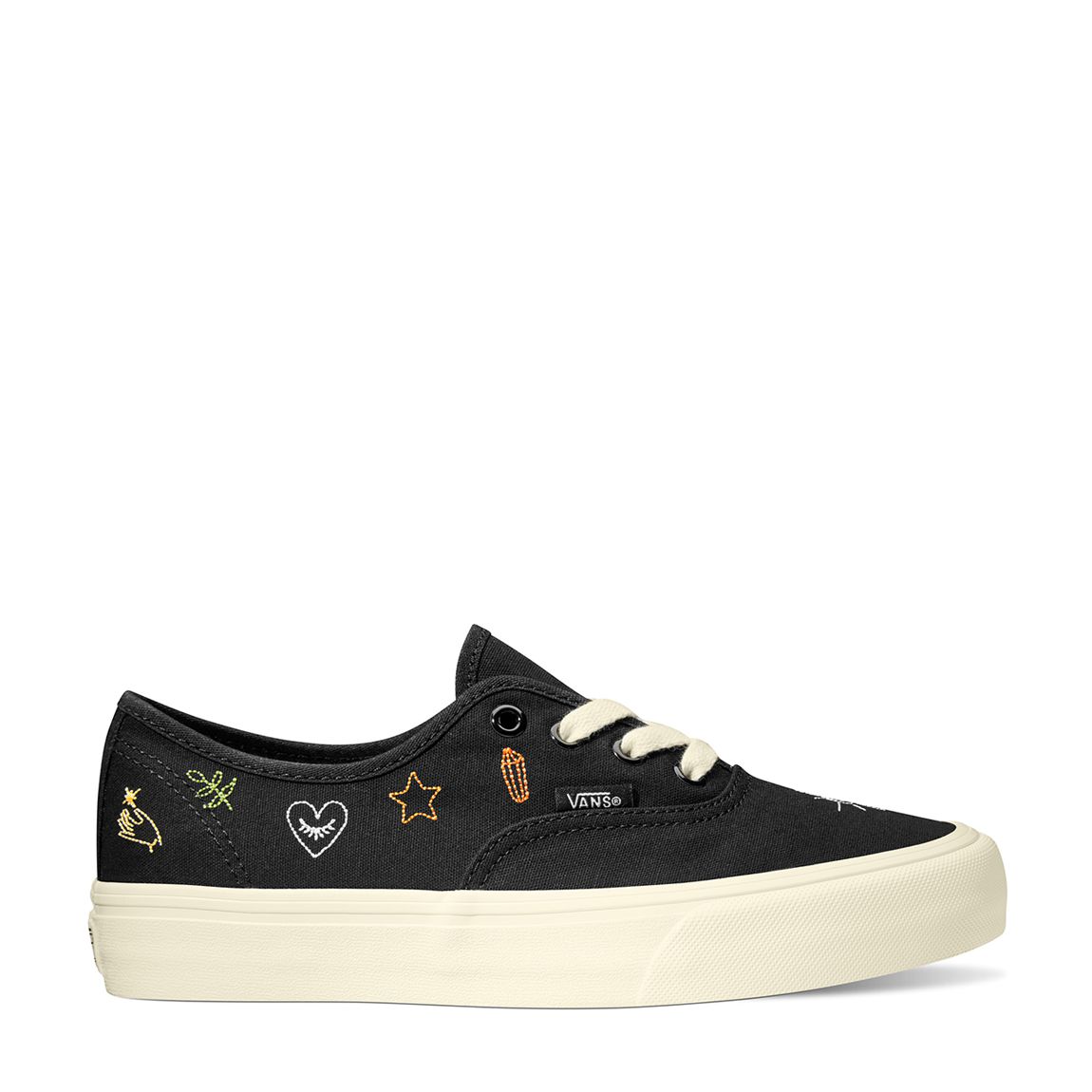 Women Black Patterned UA Authentic Trainers main product photo