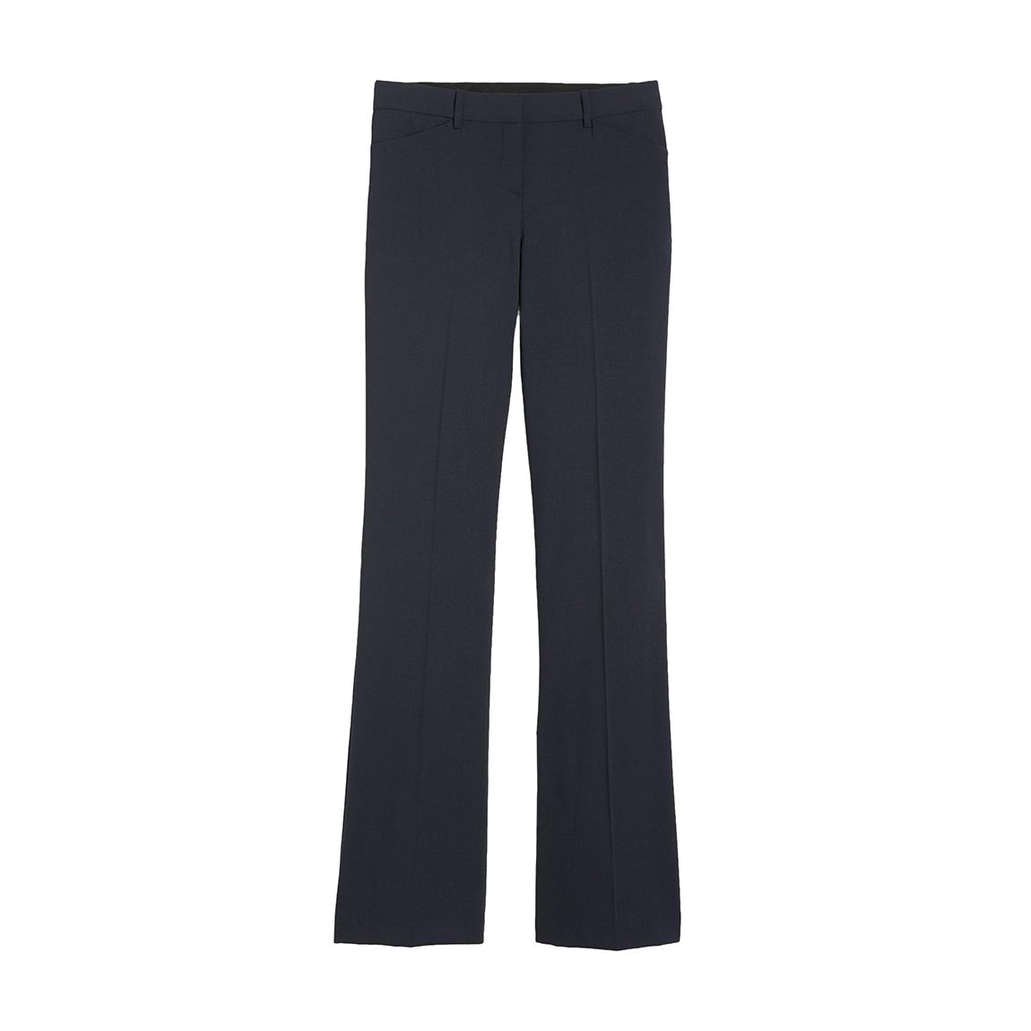 Navy Slim Fit Wool Blend Trousers main product photo