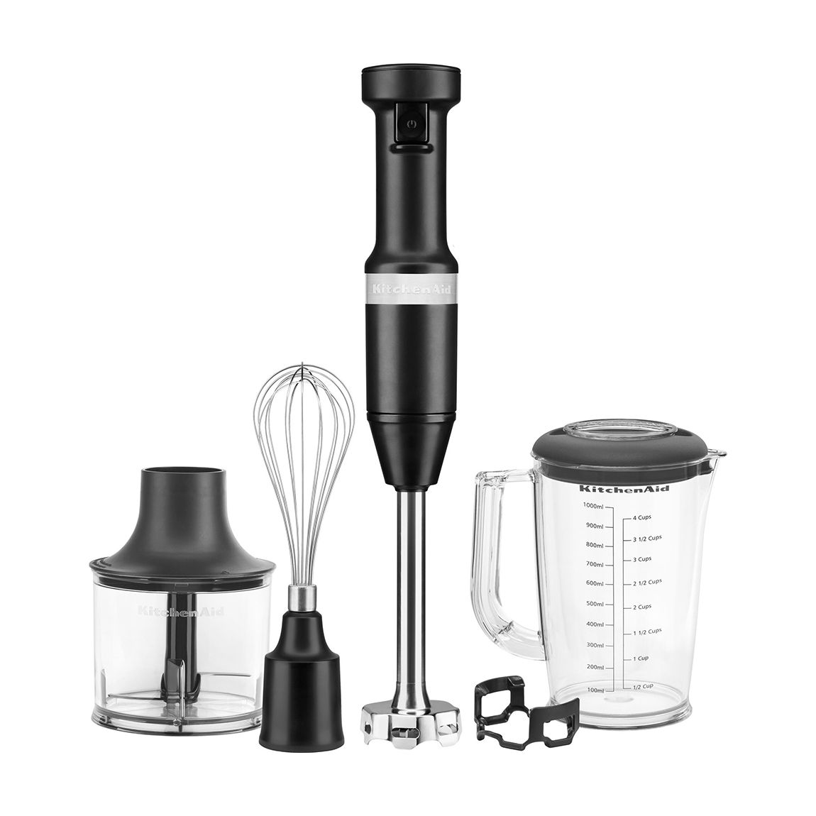 Matte Black Corded Hand Blender with Accessories main product photo
