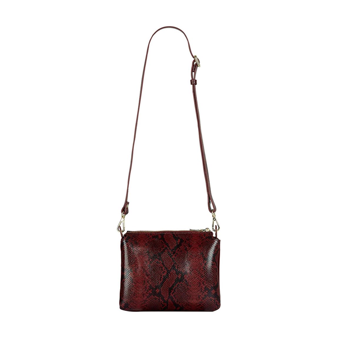 Burgundy Selby Leather Crossbody Bag main product photo