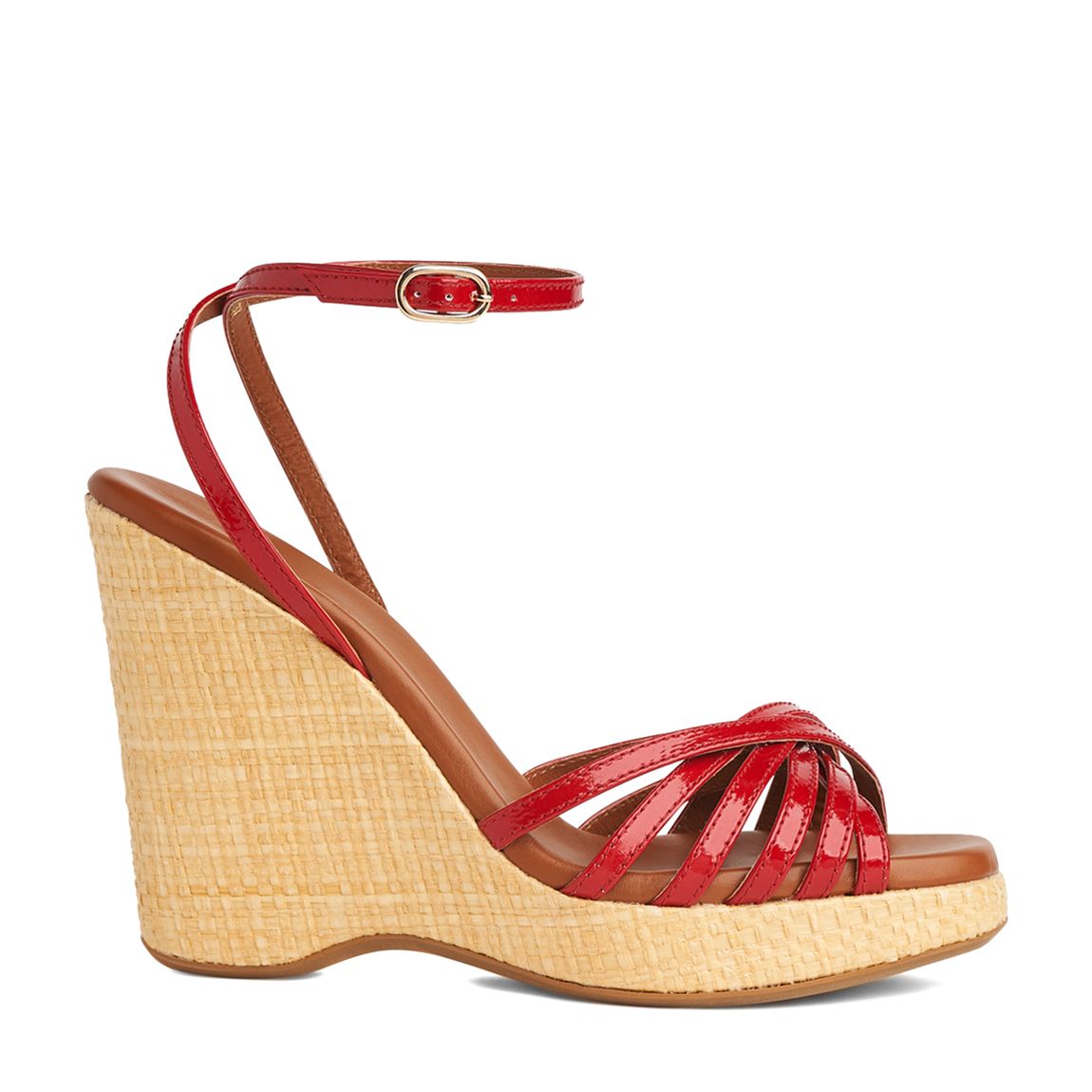 Red Solange Wedge Sandals main product photo