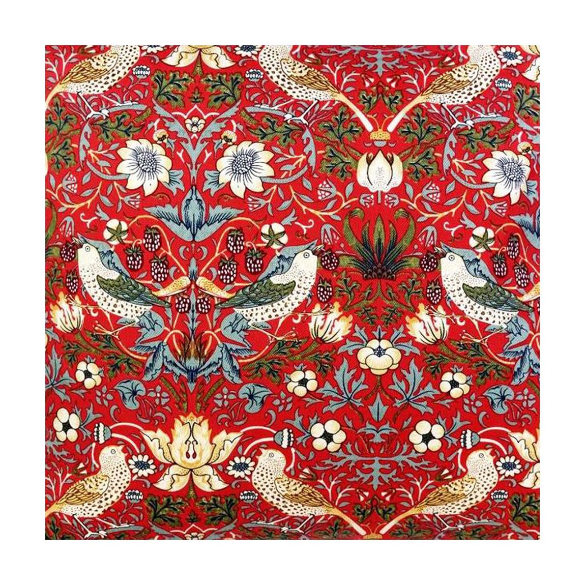 Set of 4 Red Strawberry Thief Napkins main product photo