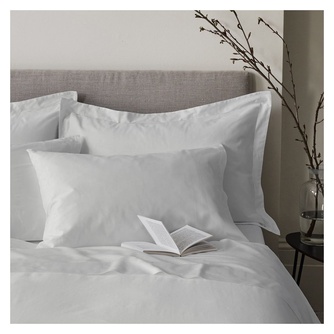 200TC Super King Duvet Cover Set, Grey main product photo
