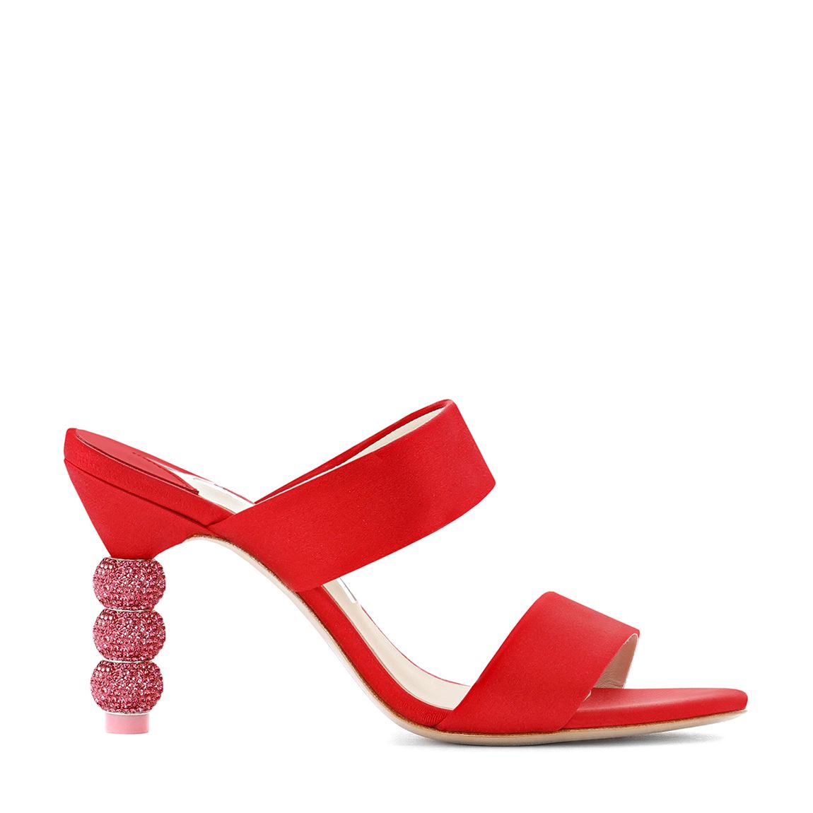 Rosalind Crystal Mid Mule Red main product photo