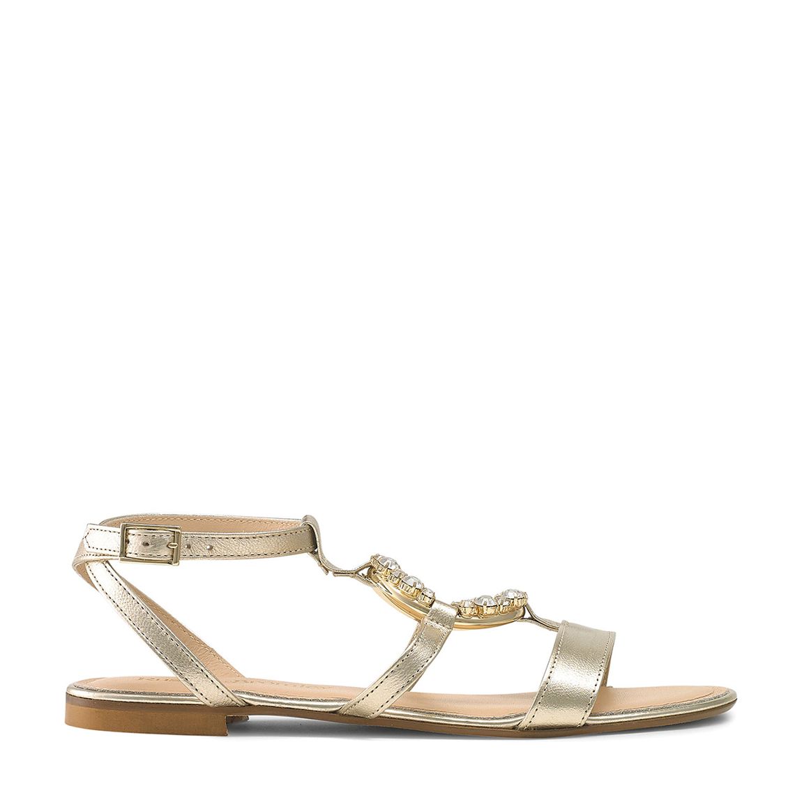 Gold Empress Jewel Trim Sandals main product photo