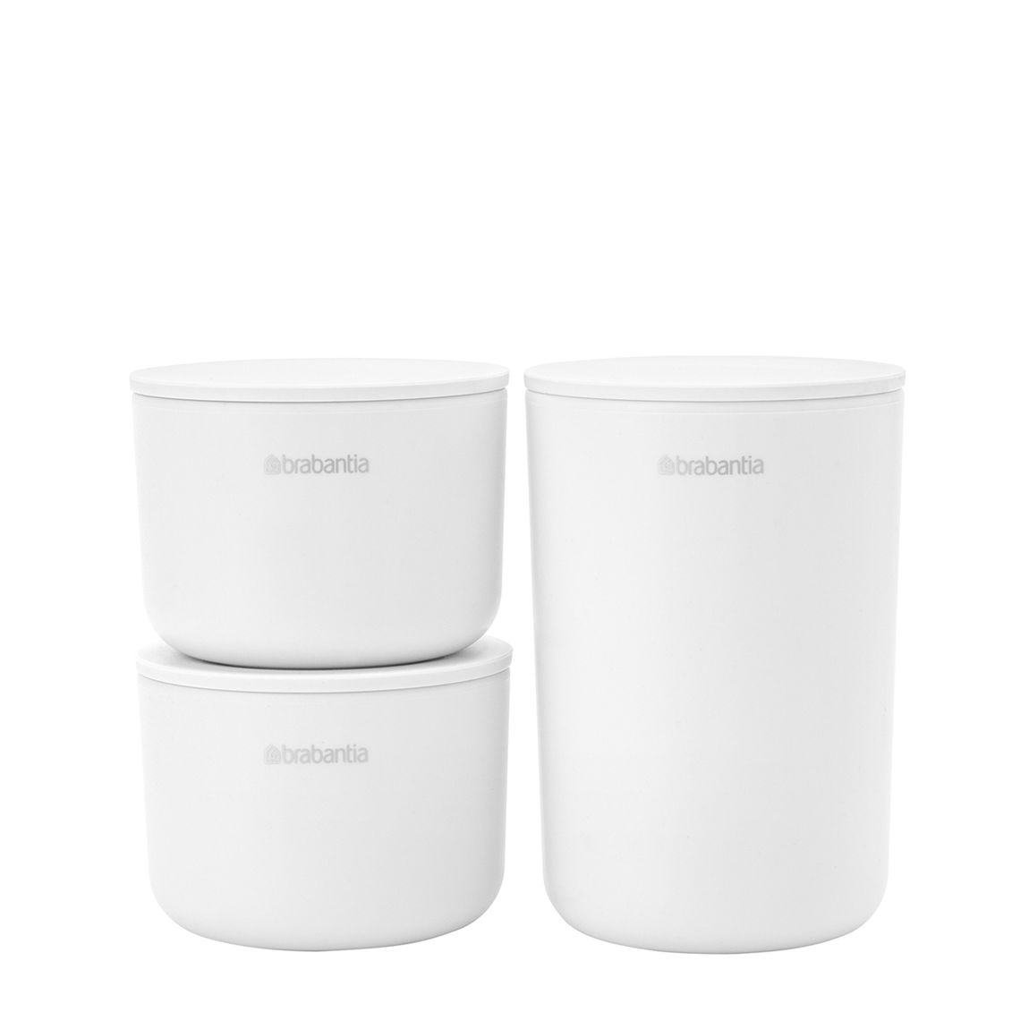 ReNew Storage Pots Set of 3, White main product photo