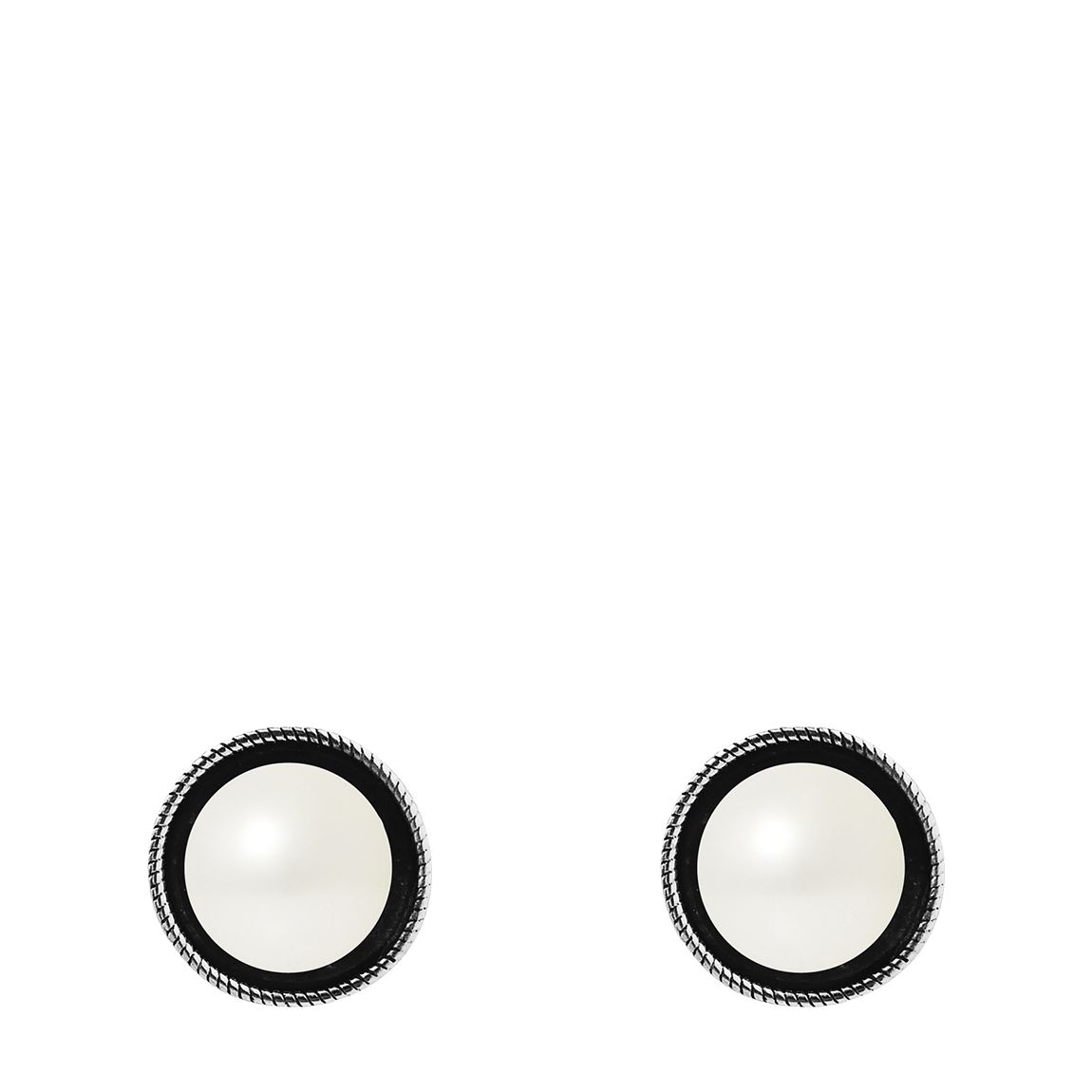 Black/White Pearl Earrings main product photo