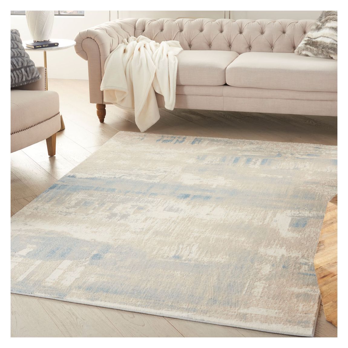 Solace SLA08 305 x 244cm Rug, Ivory/Grey/Blue main product photo