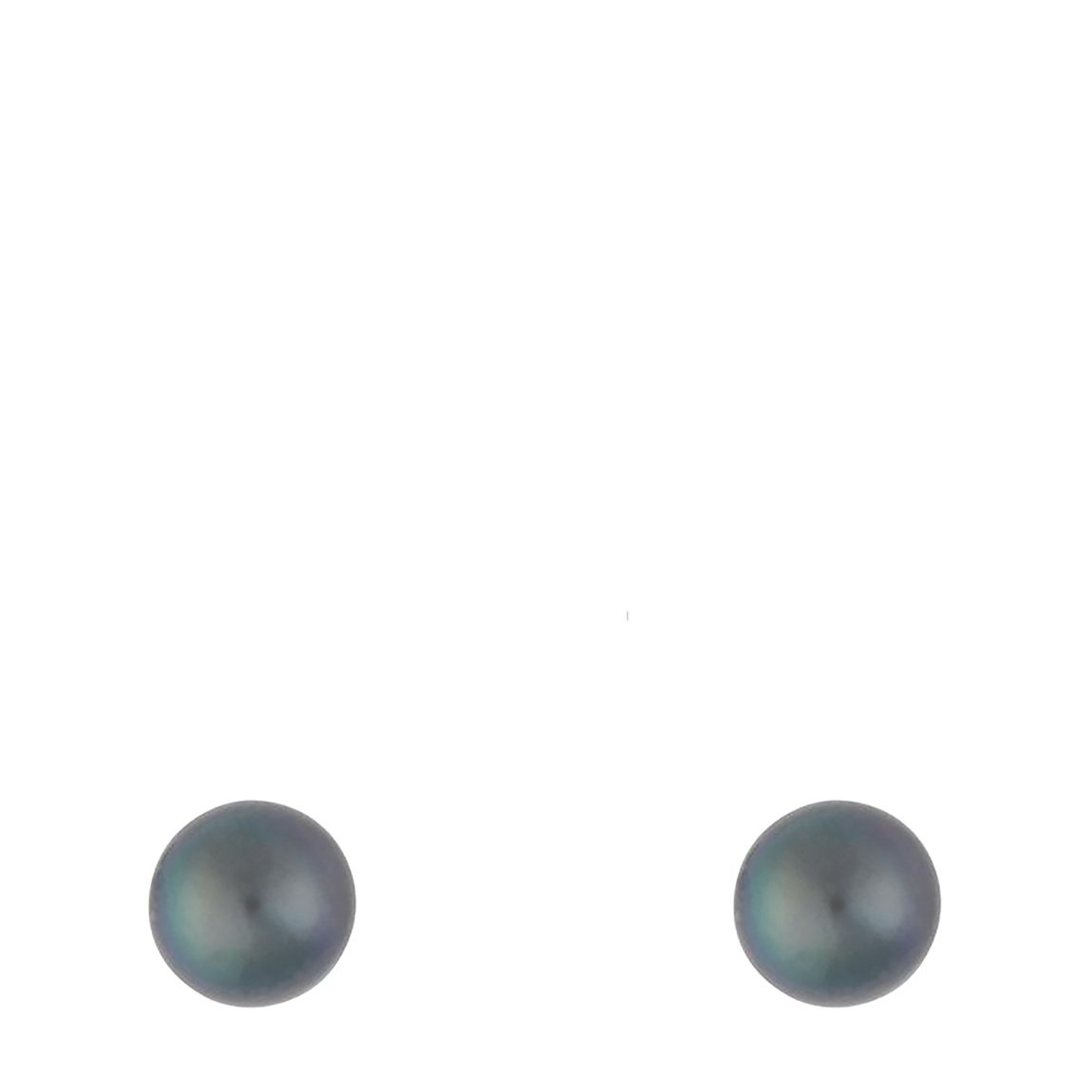 Silver 6mm Peacock Timeless Freshwater Pearl Studs main product photo