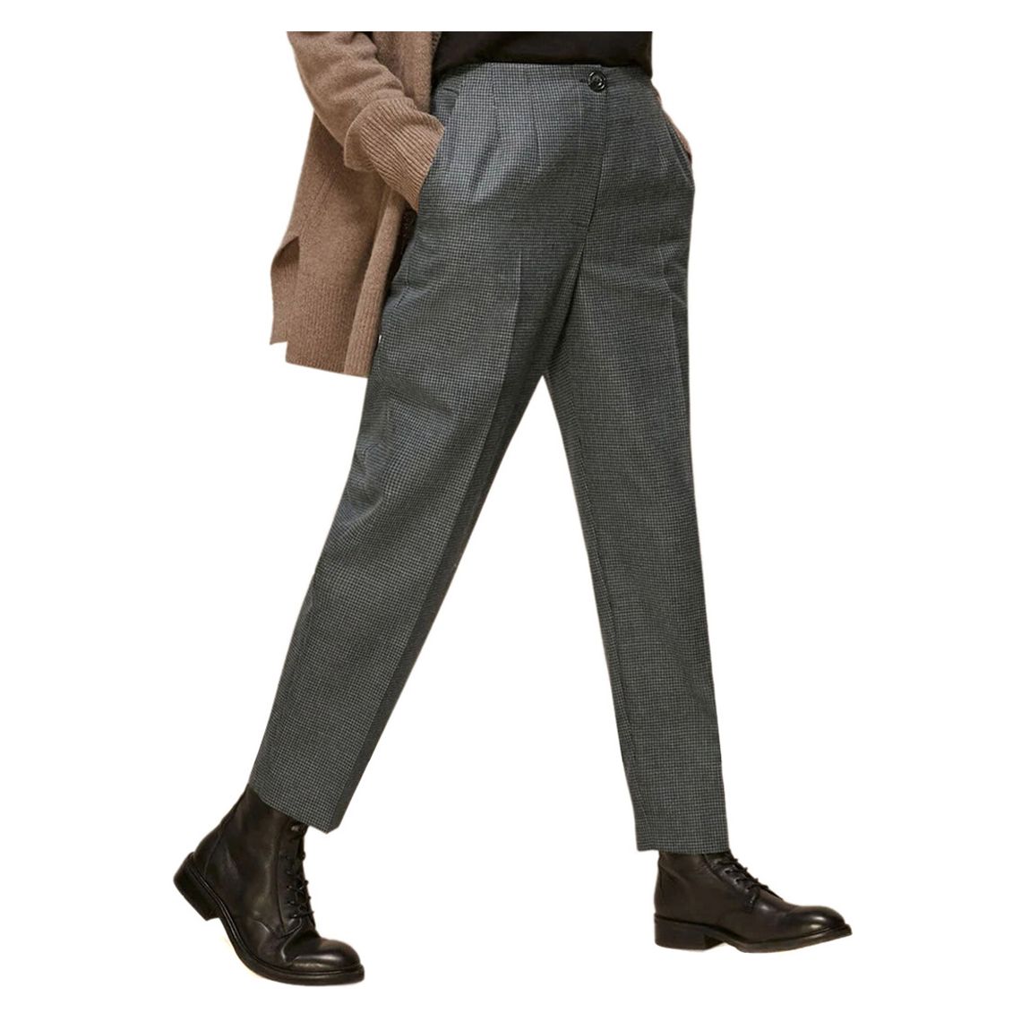 Grey Check Anita Trousers main product photo