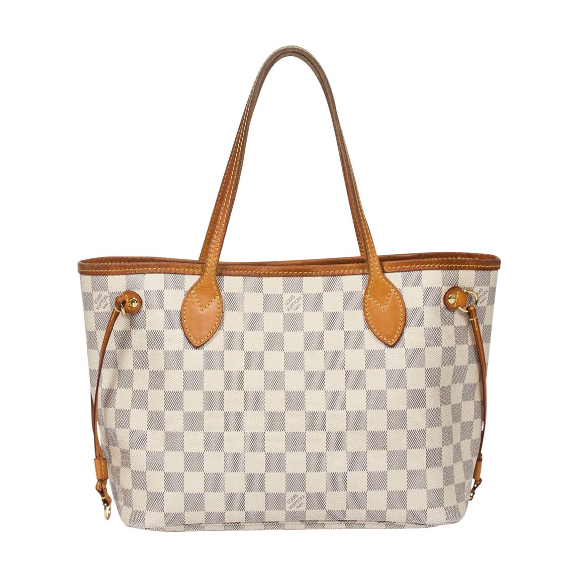 Ivory Check Neverfull Tote main product photo