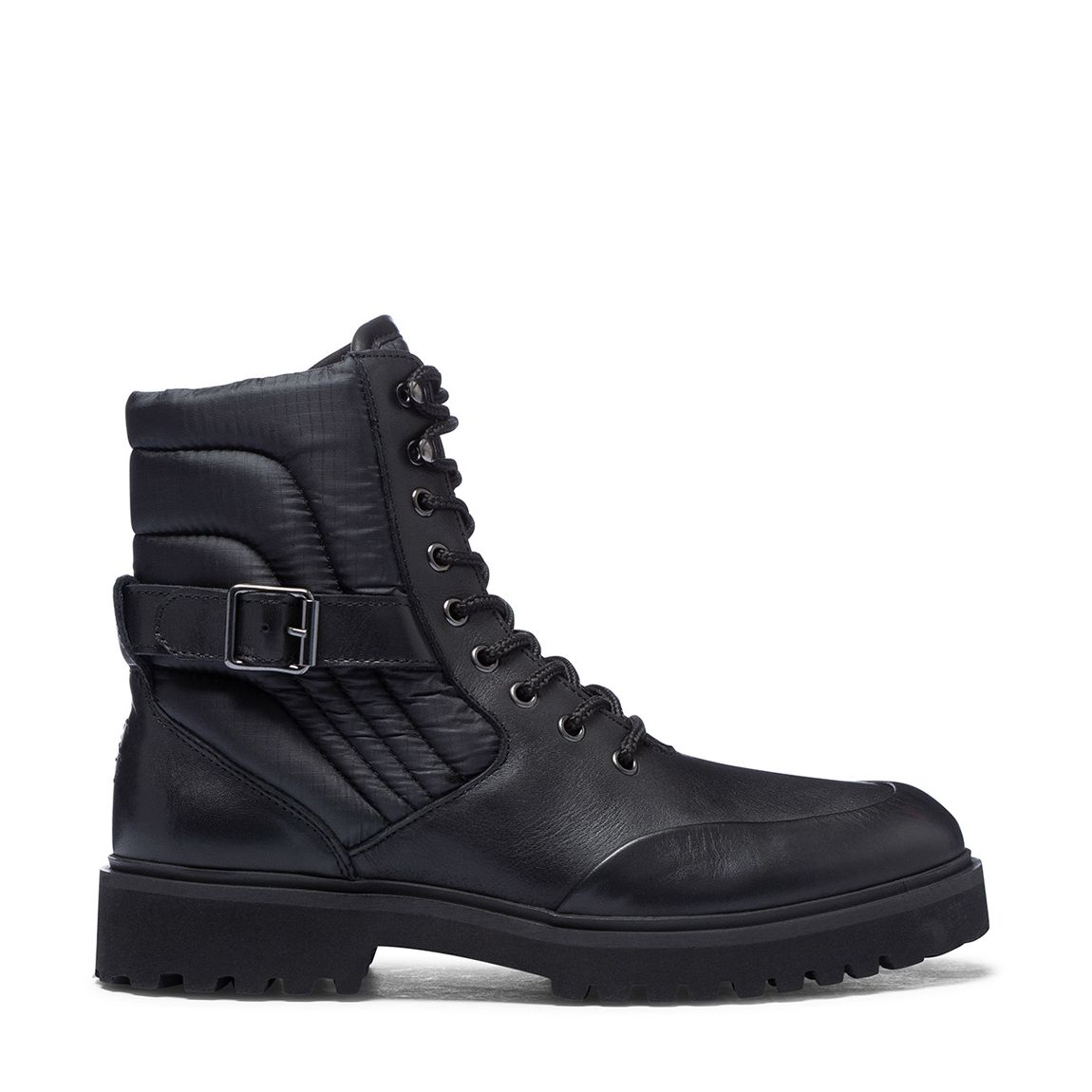 Black Quilted Pietro Ankle Boots main product photo