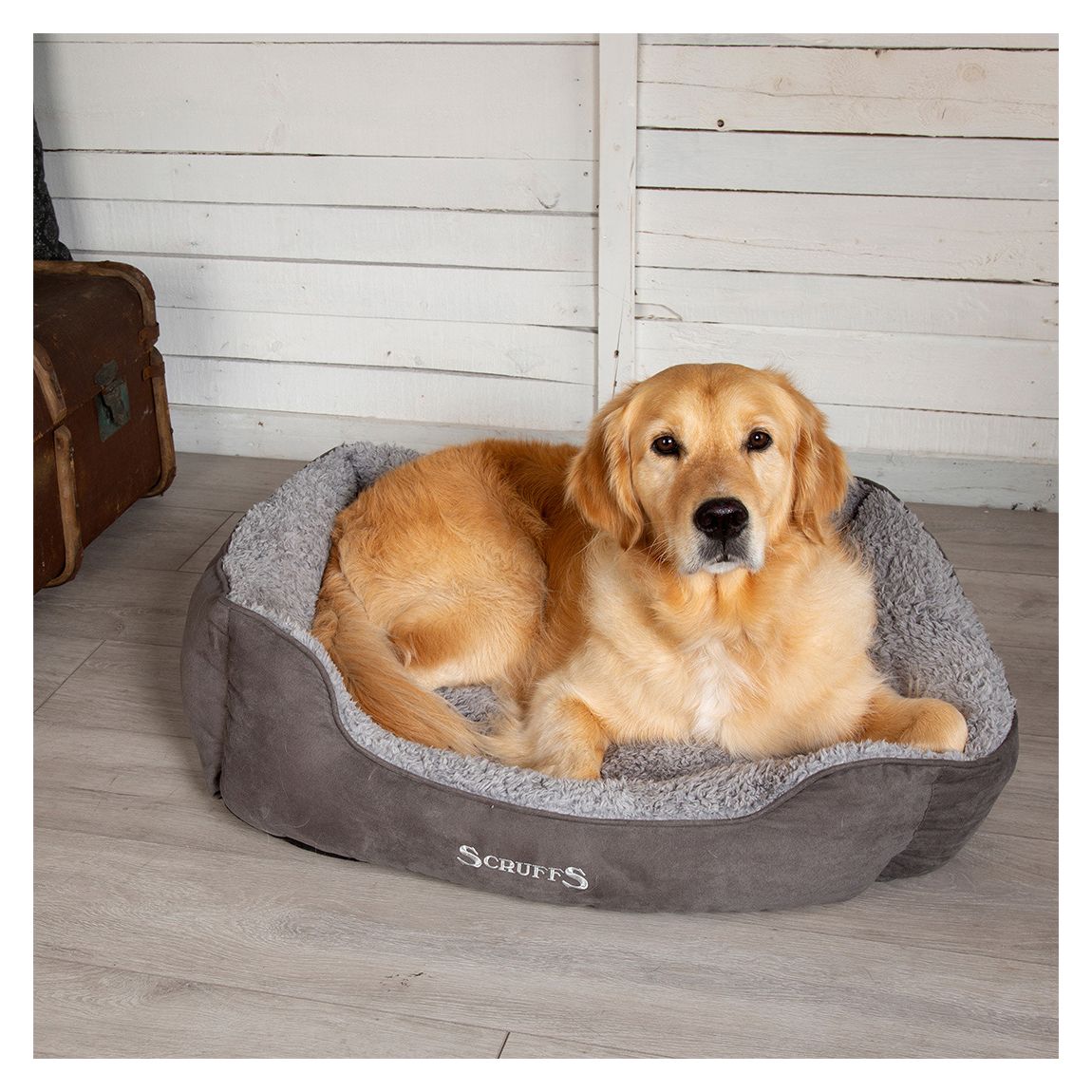 Cosy Box Bed Large, Grey main product photo