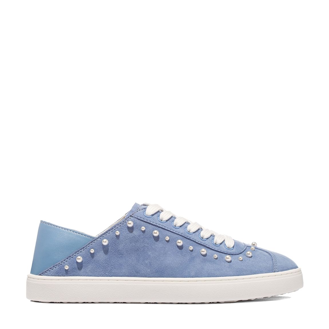 Light Blue Suede Superstud Convertible Sneakers main product photo