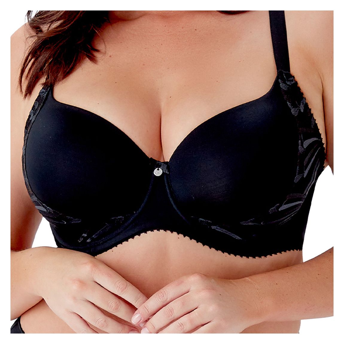 Black Embrace T-Shirt Bra main product photo
