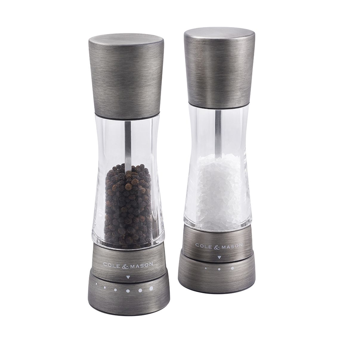 Derwent Titanium Salt & Pepper Mill Set 190mm main product photo