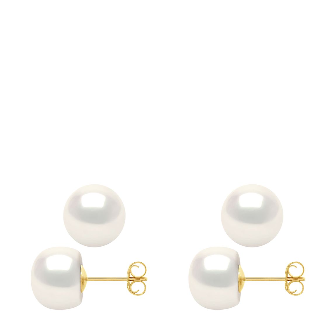 White Freshwater Pearl Drop Stud Earrings main product photo
