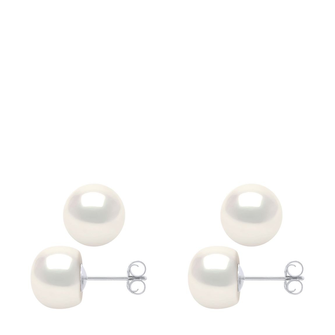 Yellow Gold/Natural White Row Of Freshwater Pearl Necklace main product photo