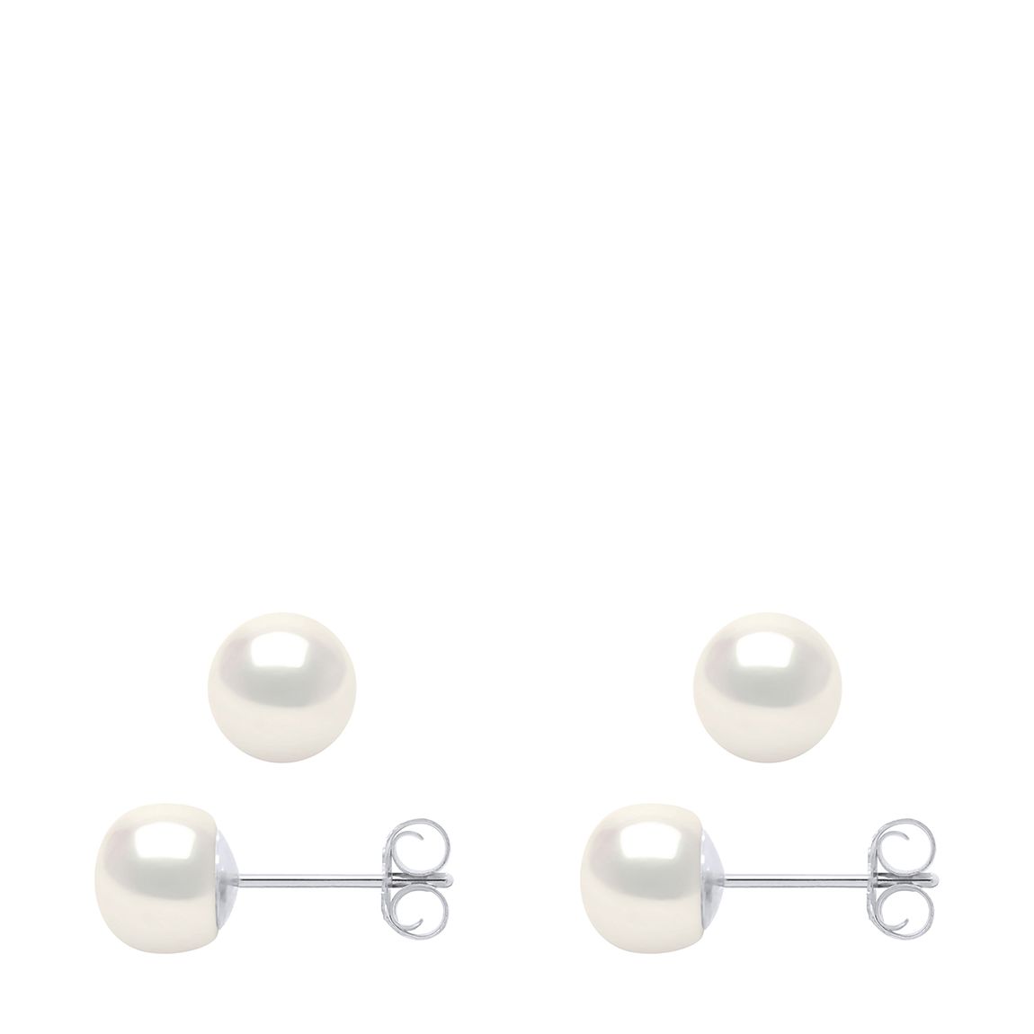 White Black Freshwater Pearl Duo Necklace main product photo