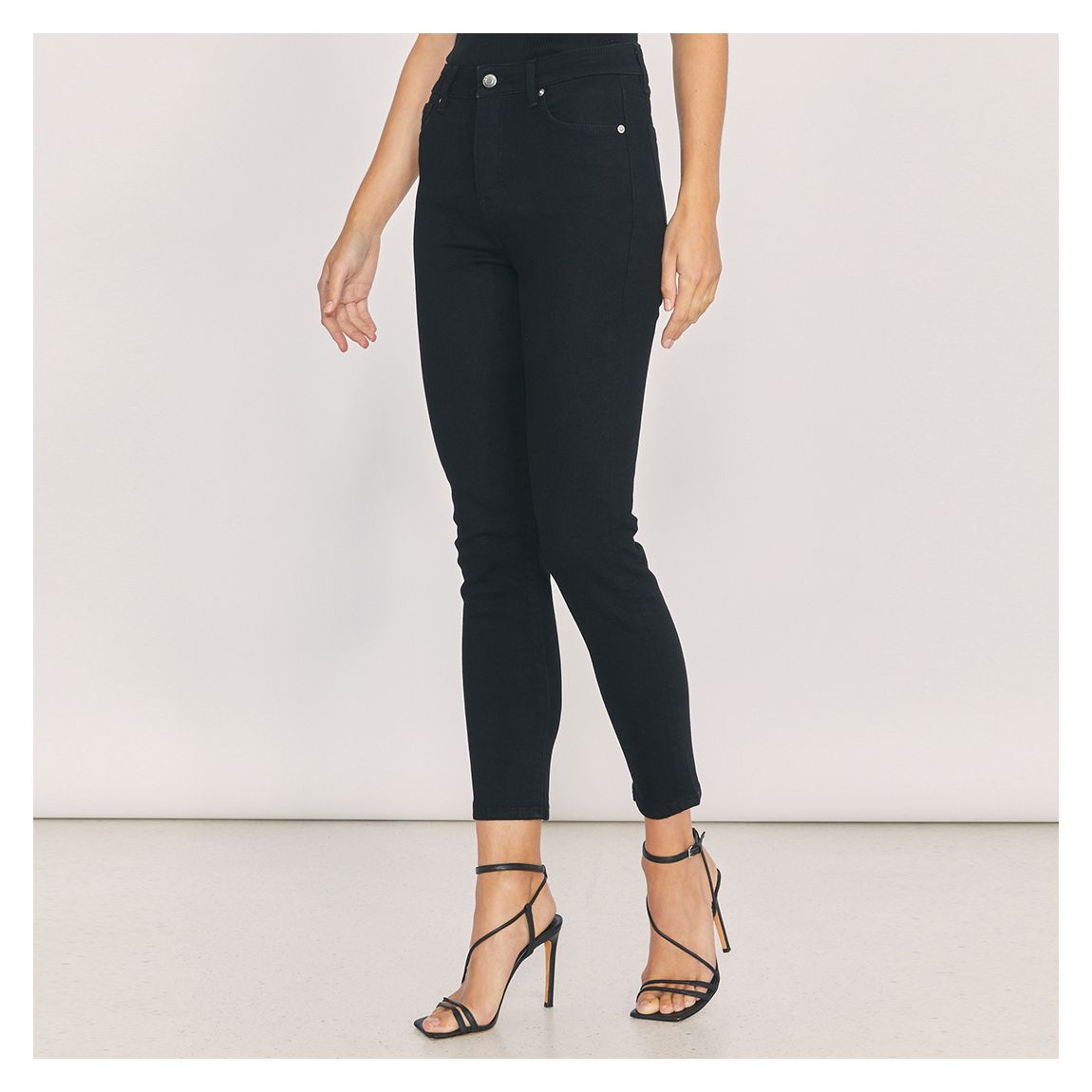 Black Galloway Skinny Stretch Jeans main product photo