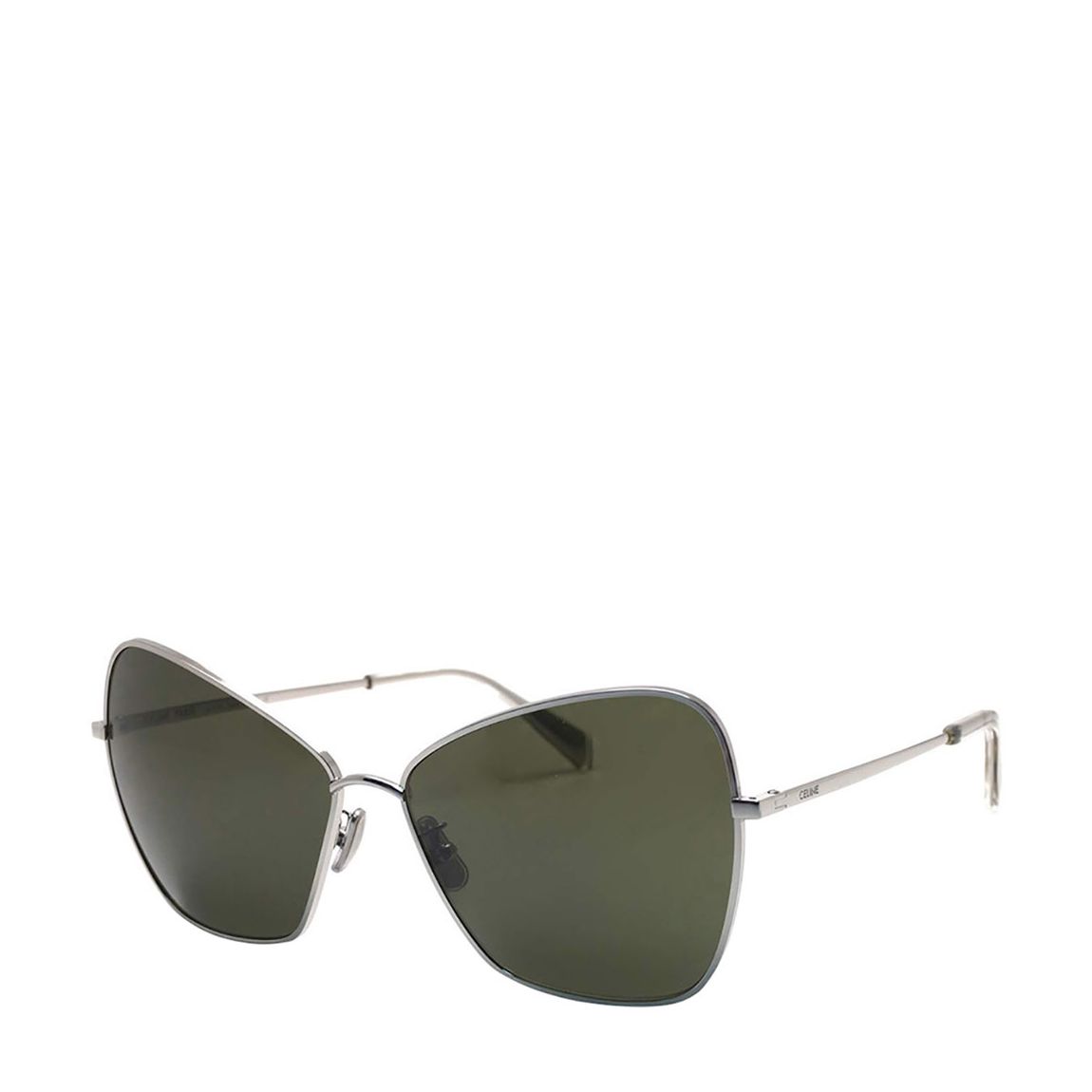 Women's Celine Silver/Green Sunglasses 64mm main product photo