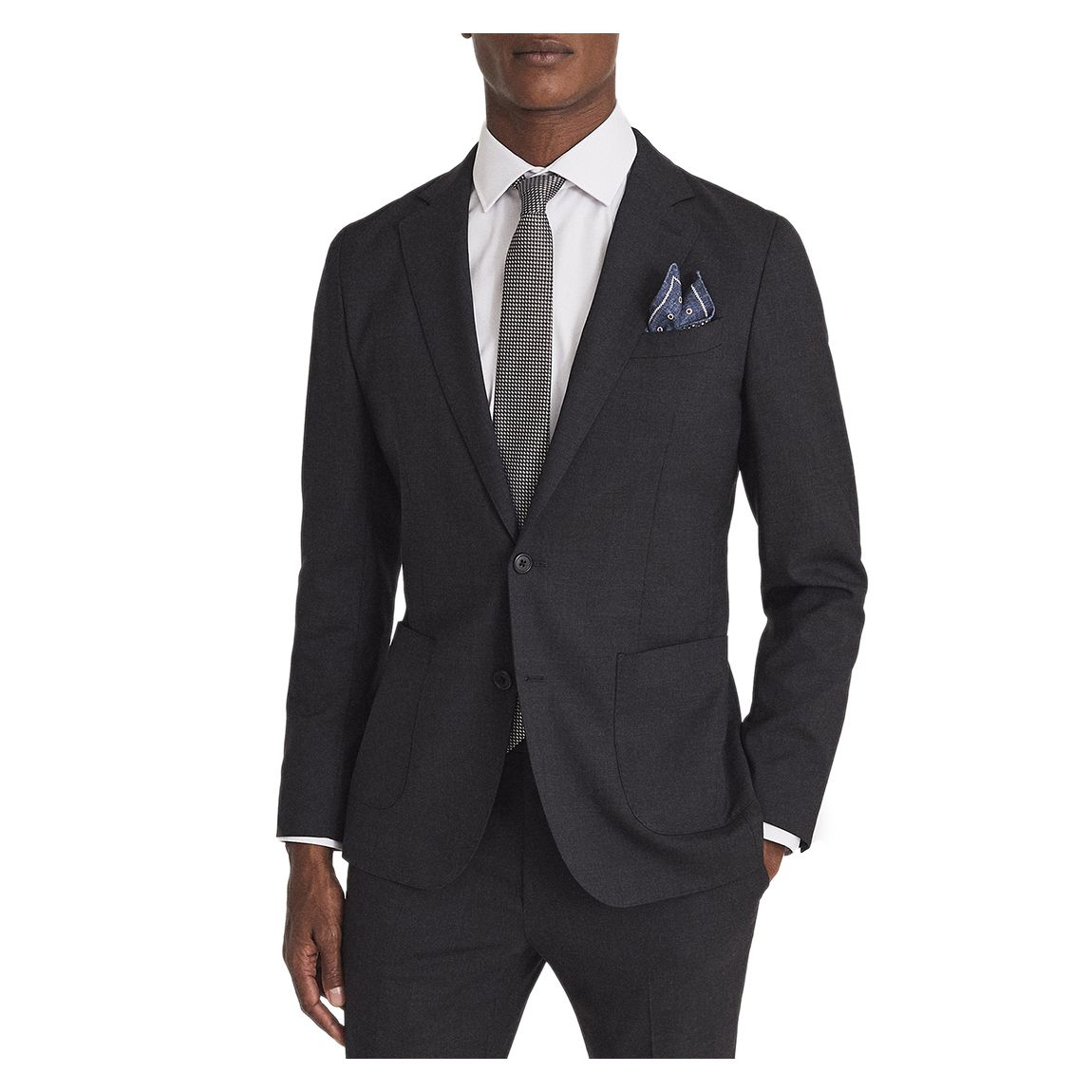 Charcoal Wash Wool Blend Jacket main product photo