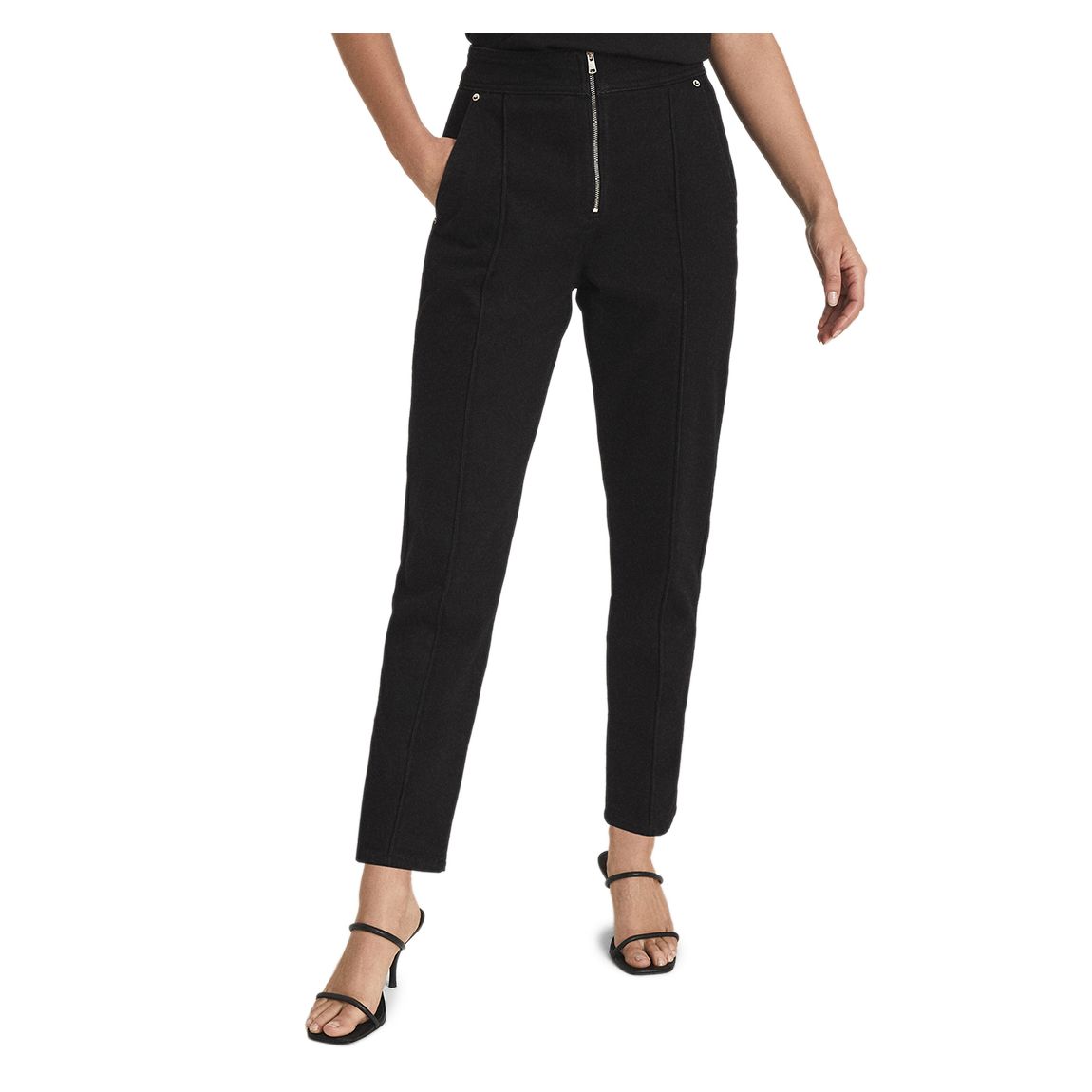 Black Zadie Cotton Trousers main product photo