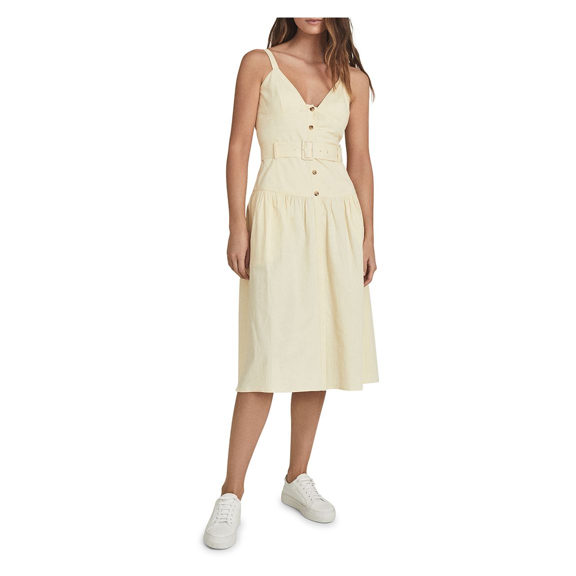 Yellow Vita Midi Dress main product photo