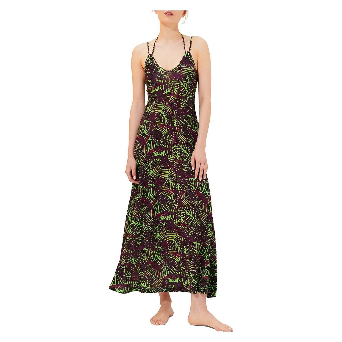 Multi Print Maxi Dress main product photo
