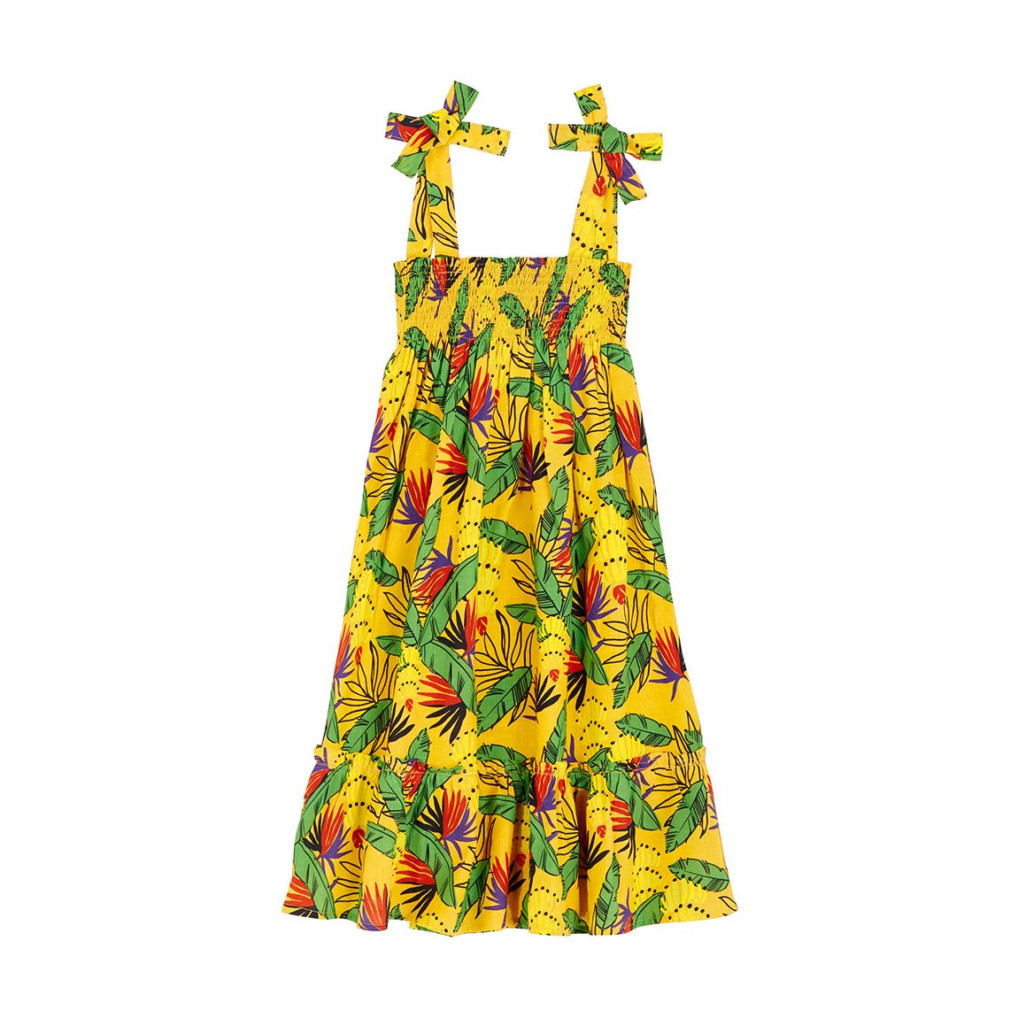 Girl's Yellow Gloss Go Bananas Dress main product photo