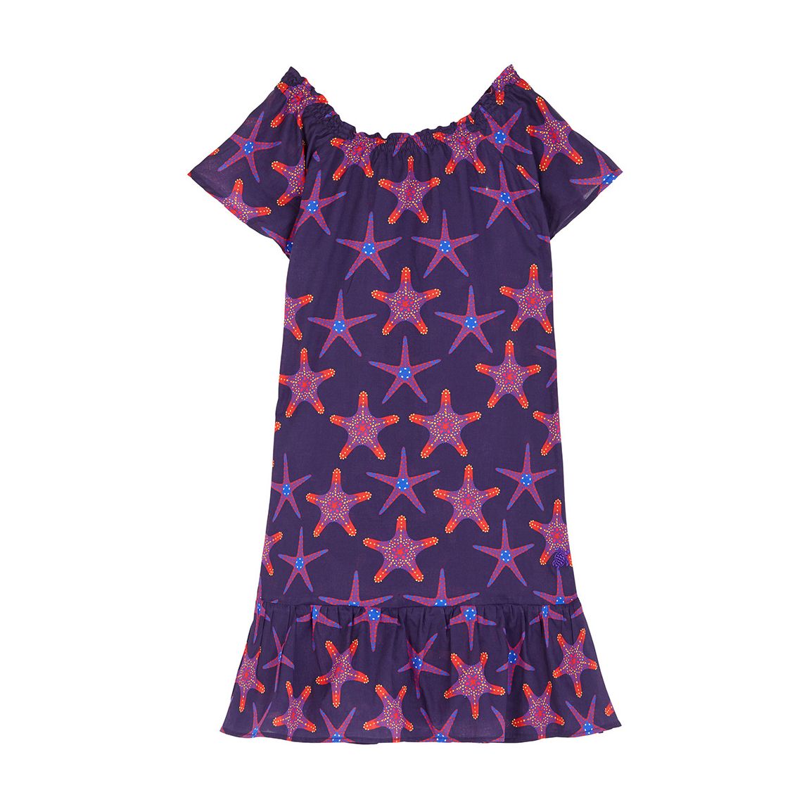 Girl's Blue Gizelle Starfish Dress main product photo