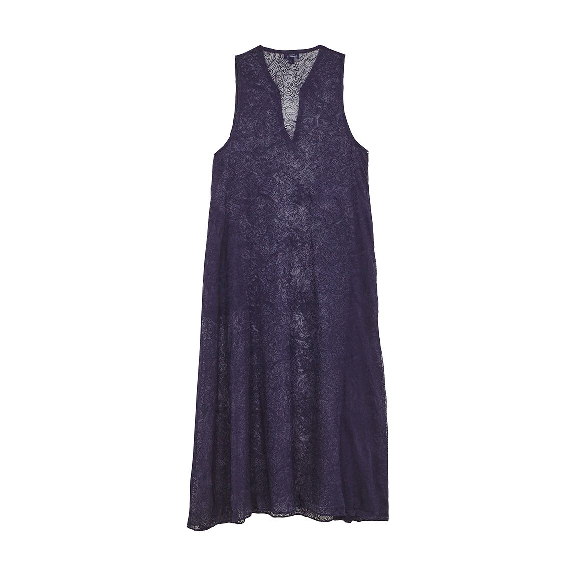 Navy Silk Lace Dress main product photo