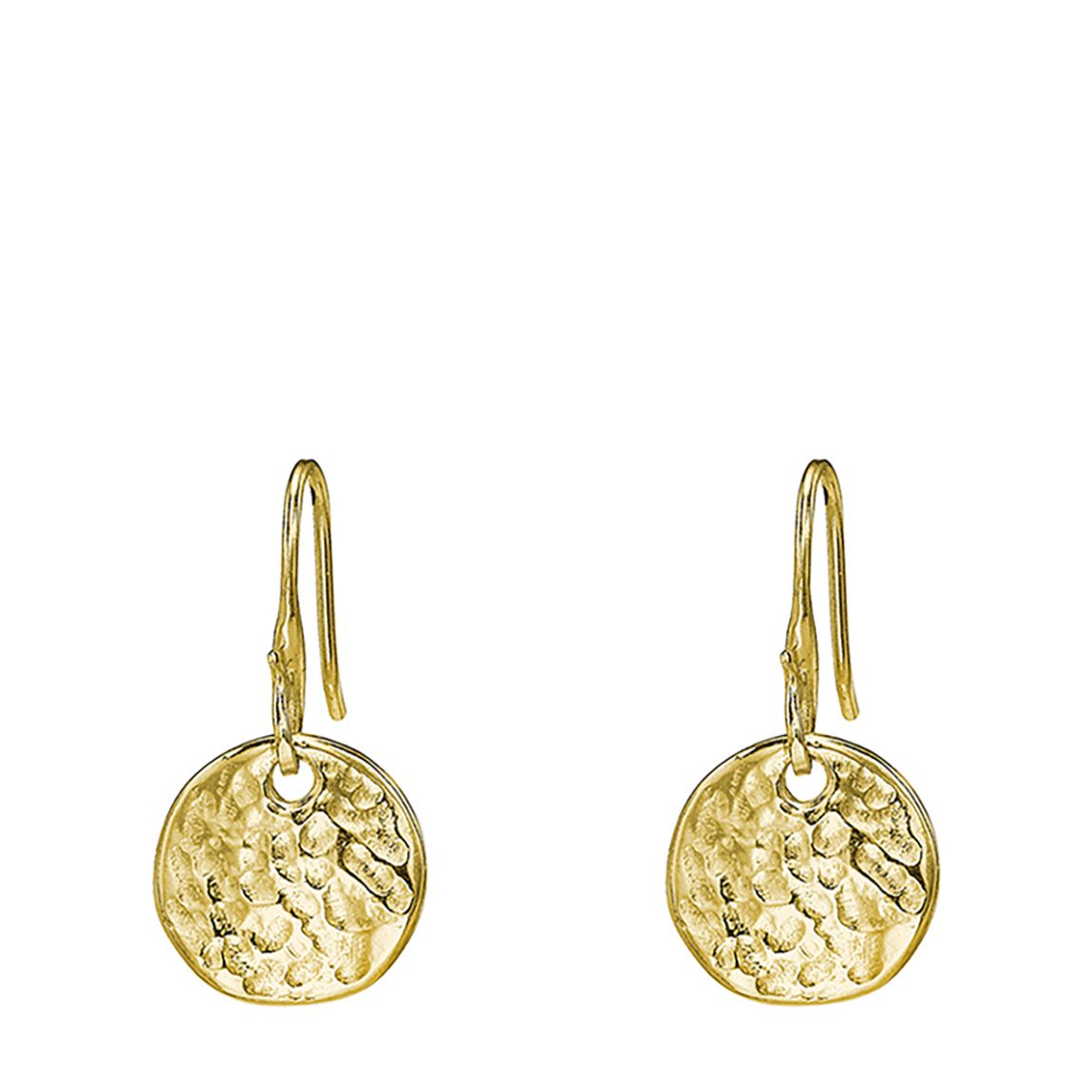 Yellow Gold 13mm Disc Nomad Earrings main product photo