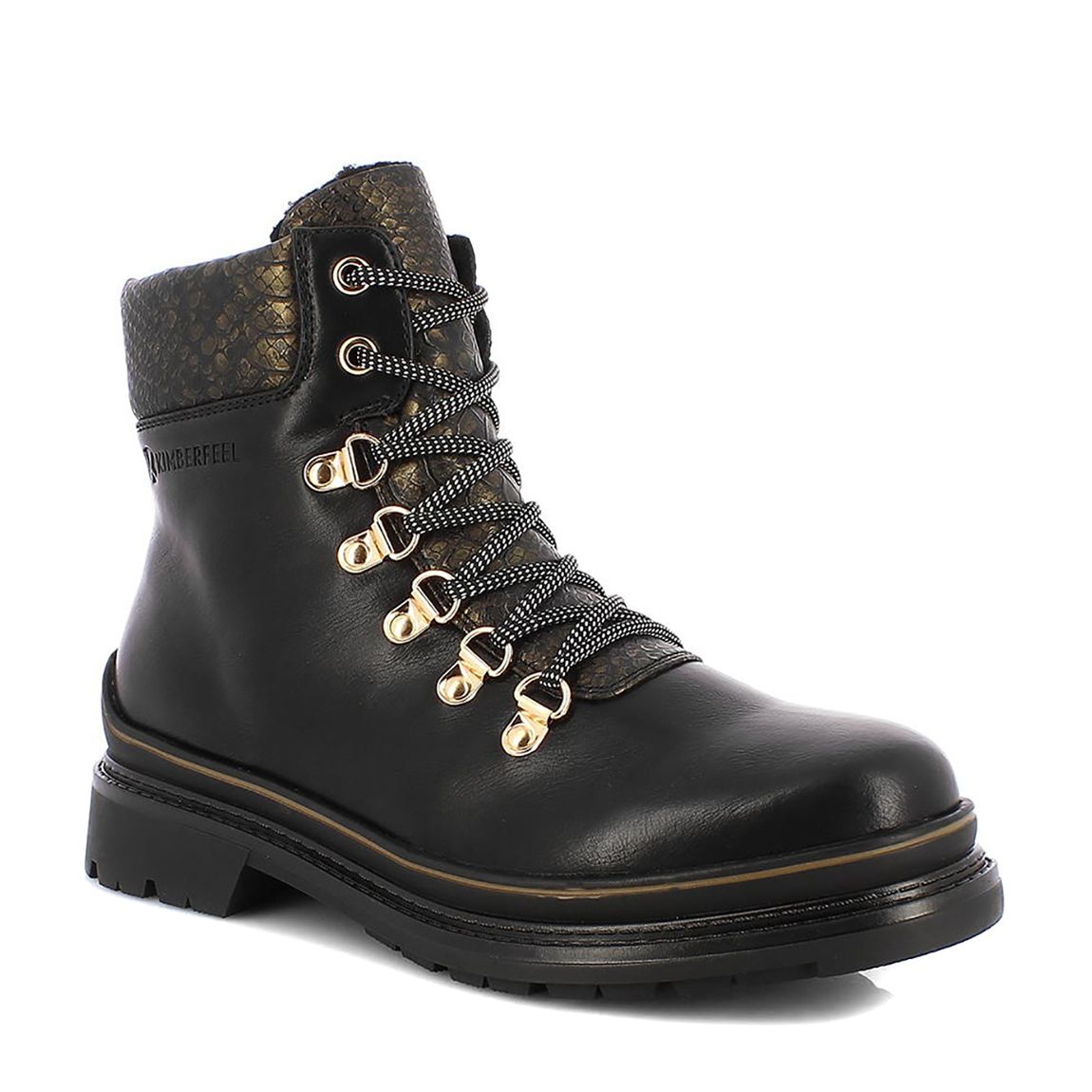 Black Rita Lace Up Boots main product photo