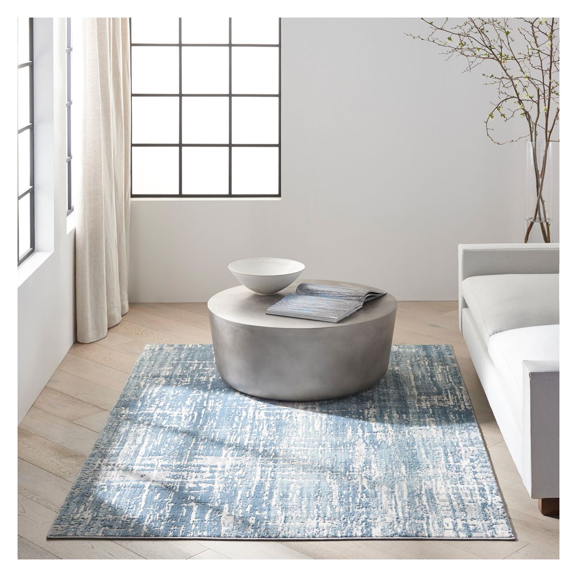 Enchanting ECH04 221 x 69cm Rug, Seaglass/Ivory main product photo