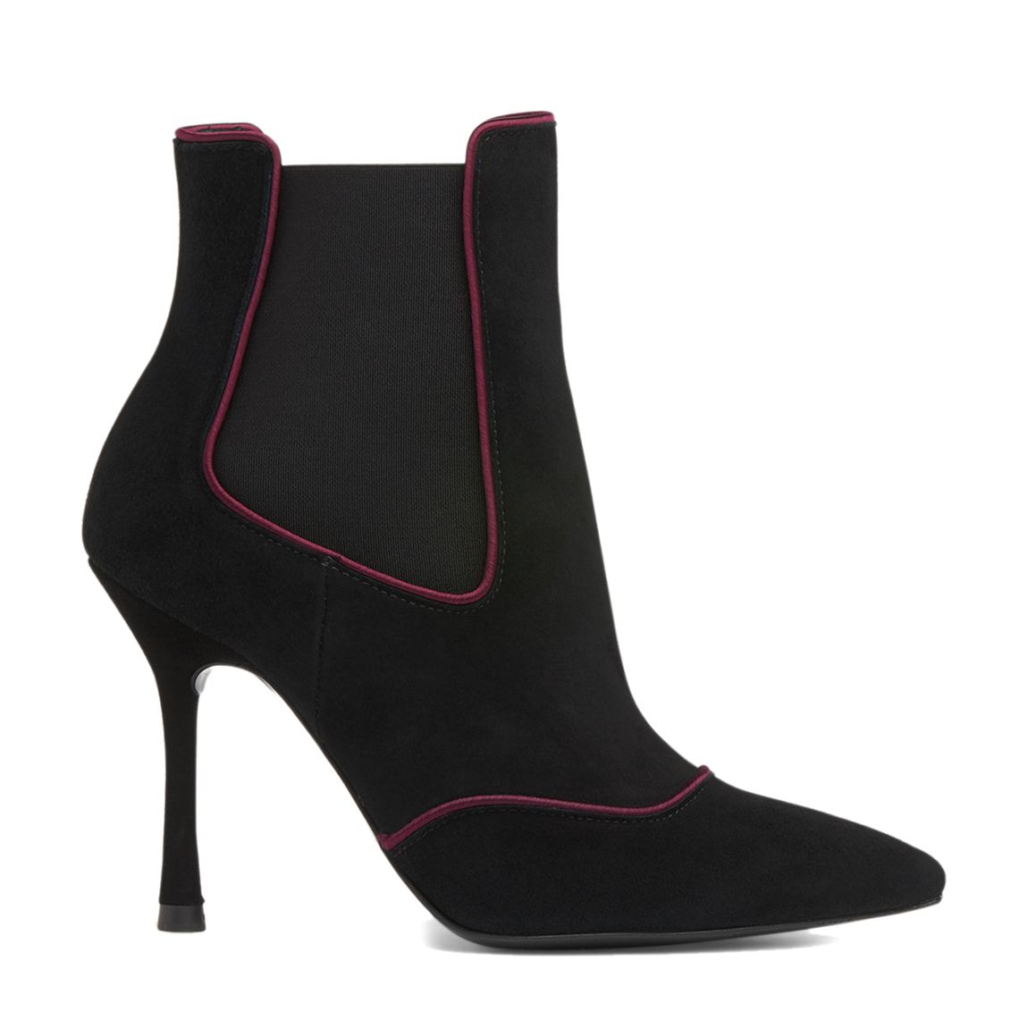 Black & Wine Adelaide Ankle Boots main product photo