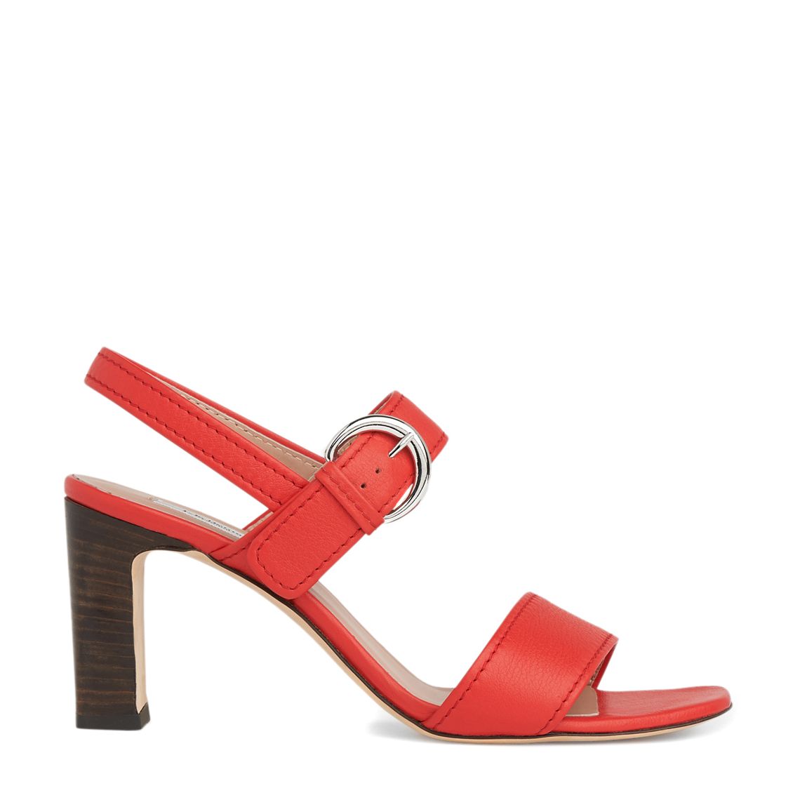 Red Leather Natalie Sandals main product photo