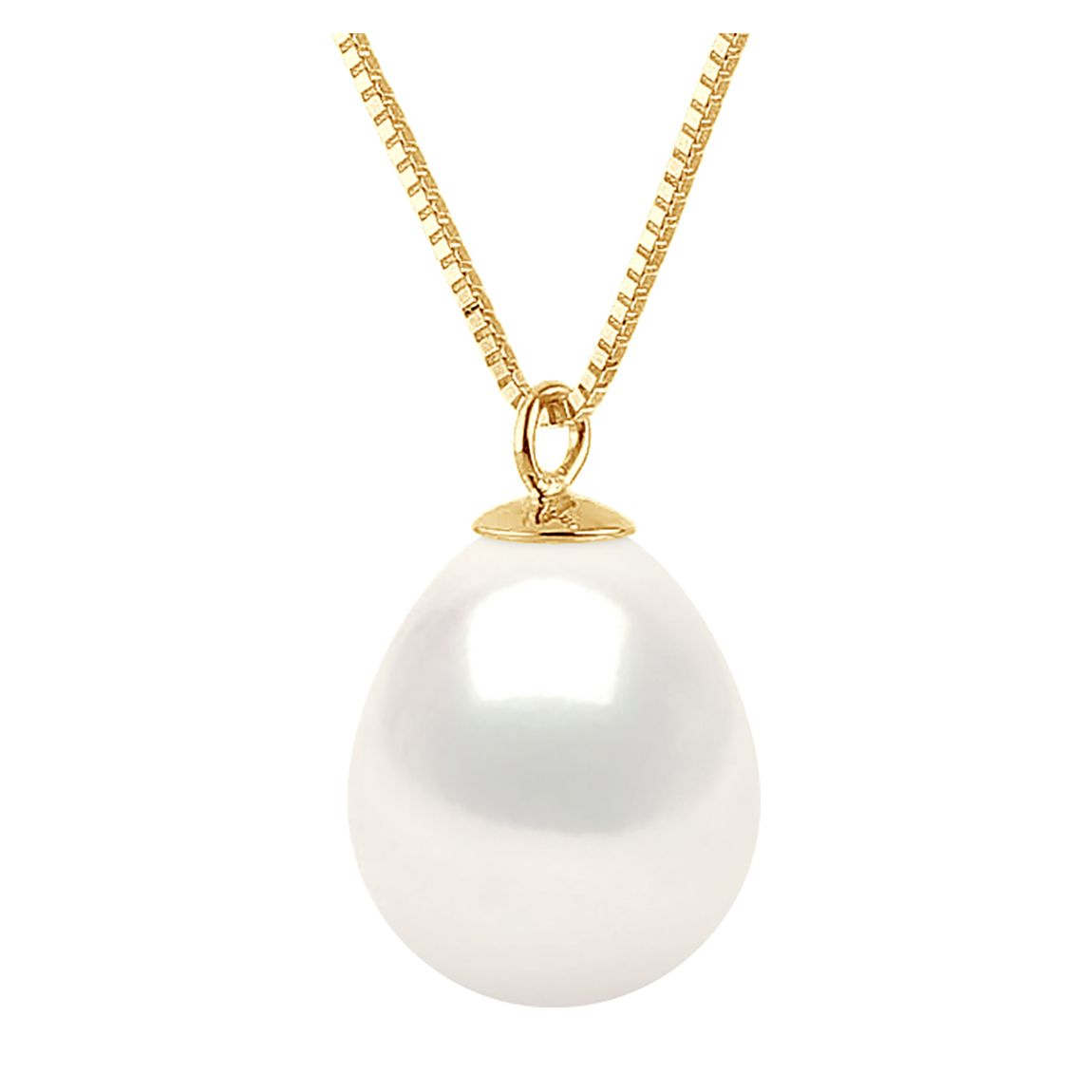 White/Gold Freshwater Pearl Necklace main product photo