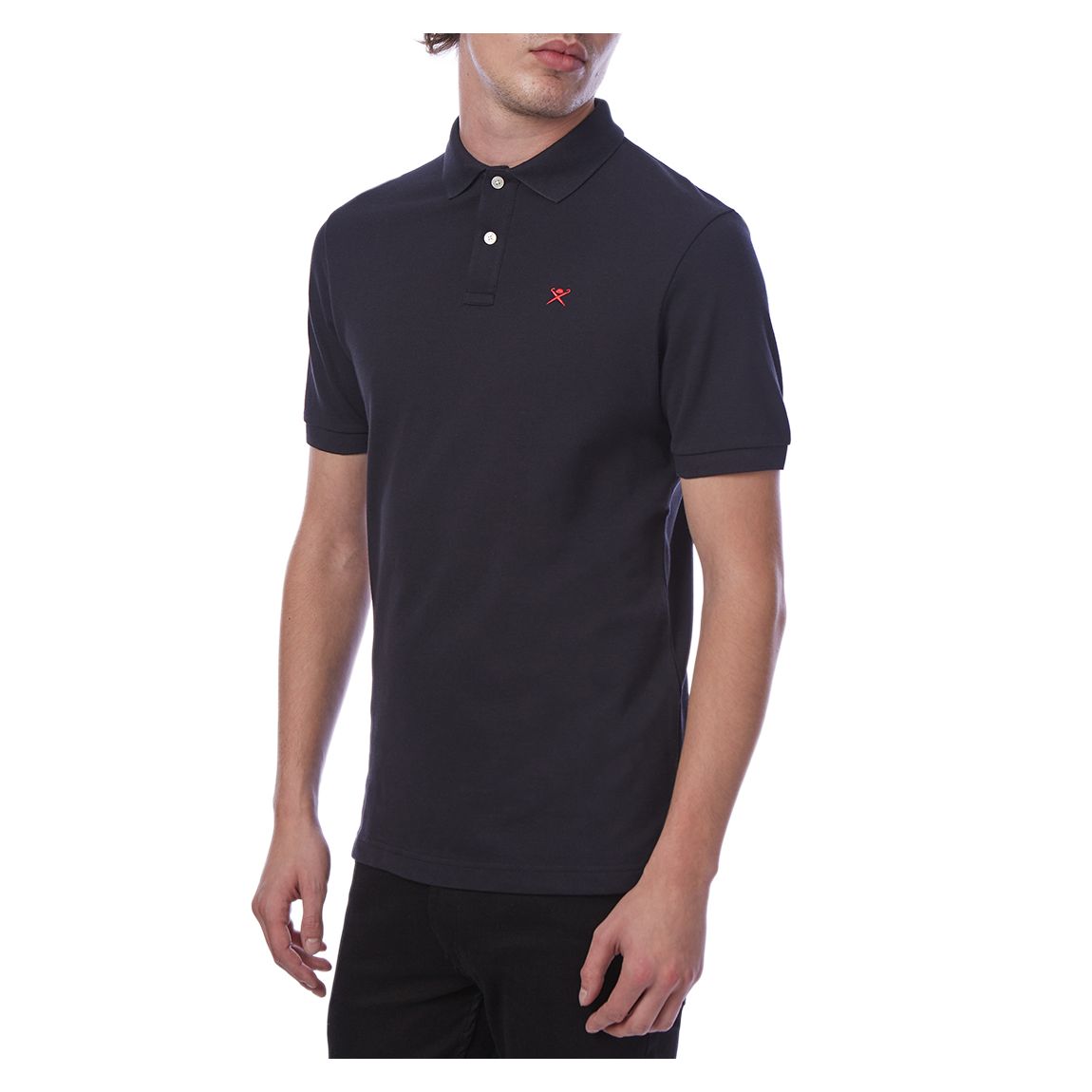 Black Classic Logo Slim Polo Shirt main product photo