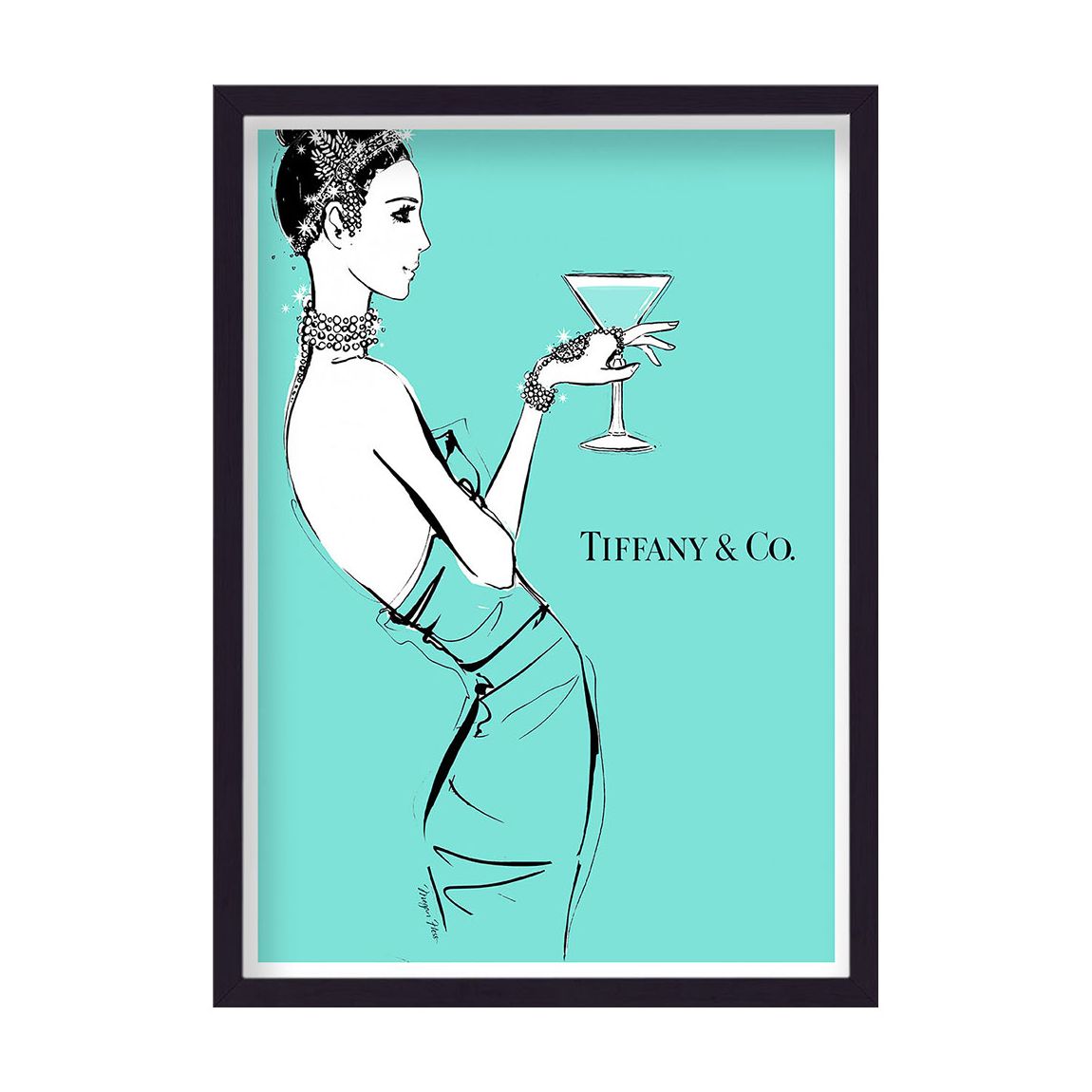 Tiffany Chic Cocktail Framed Print 44x33cm Framed Print main product photo