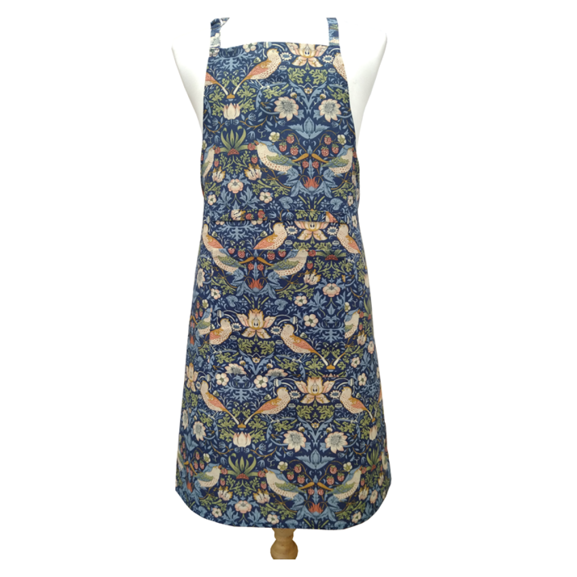 Navy Strawberry Thief Apron main product photo