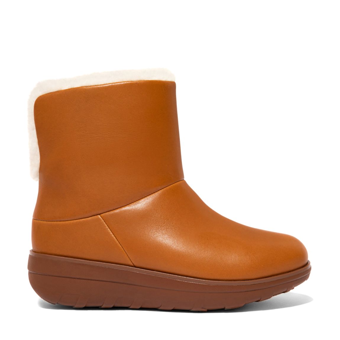 Tan Mukluk III Leather Ankle Boots main product photo