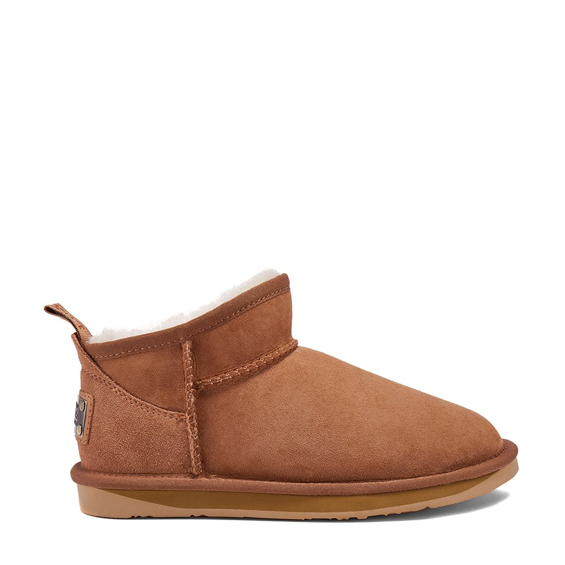 Chestnut Suede Ultra Short Cosy Boots main product photo