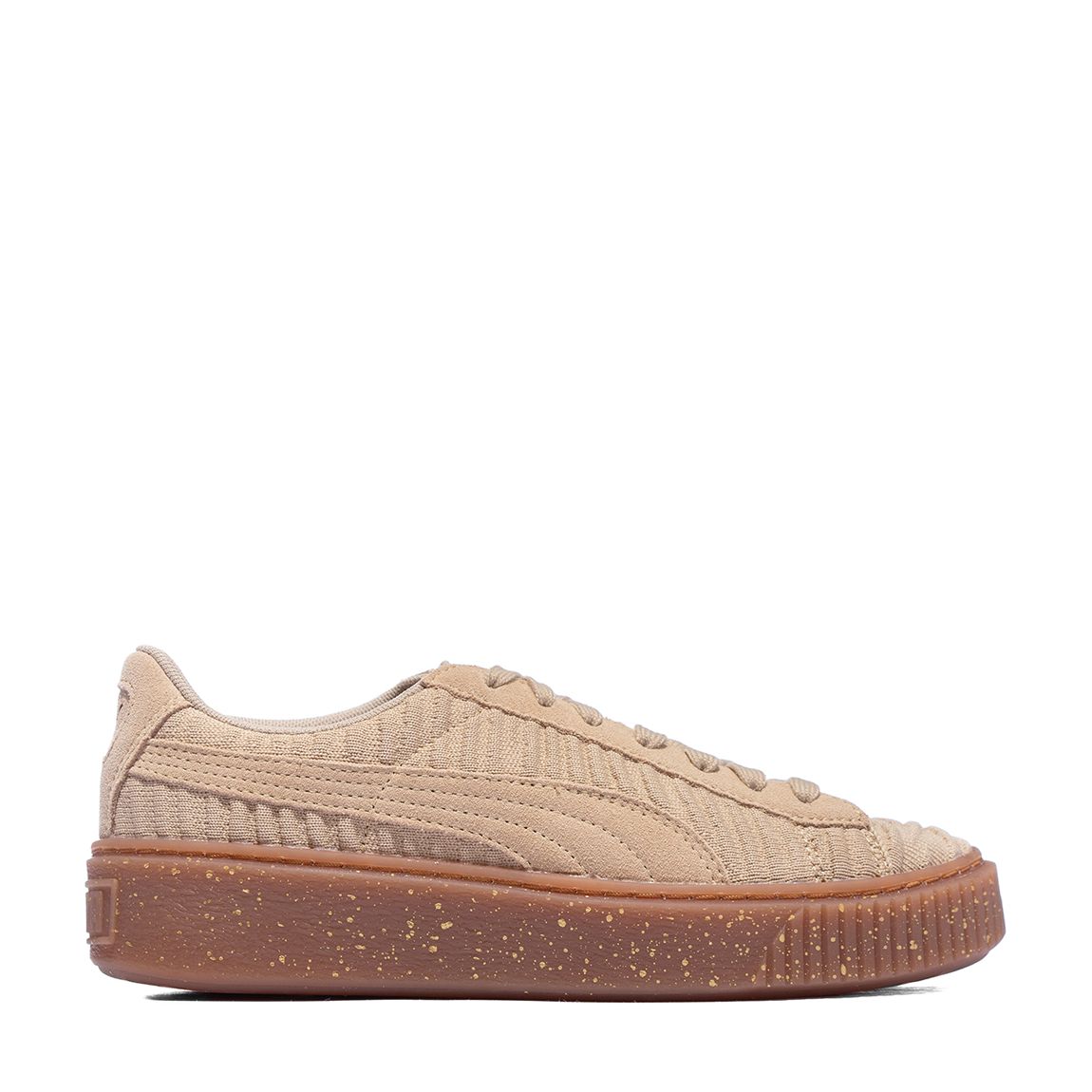 Beige Basket Platform OW Trainers main product photo