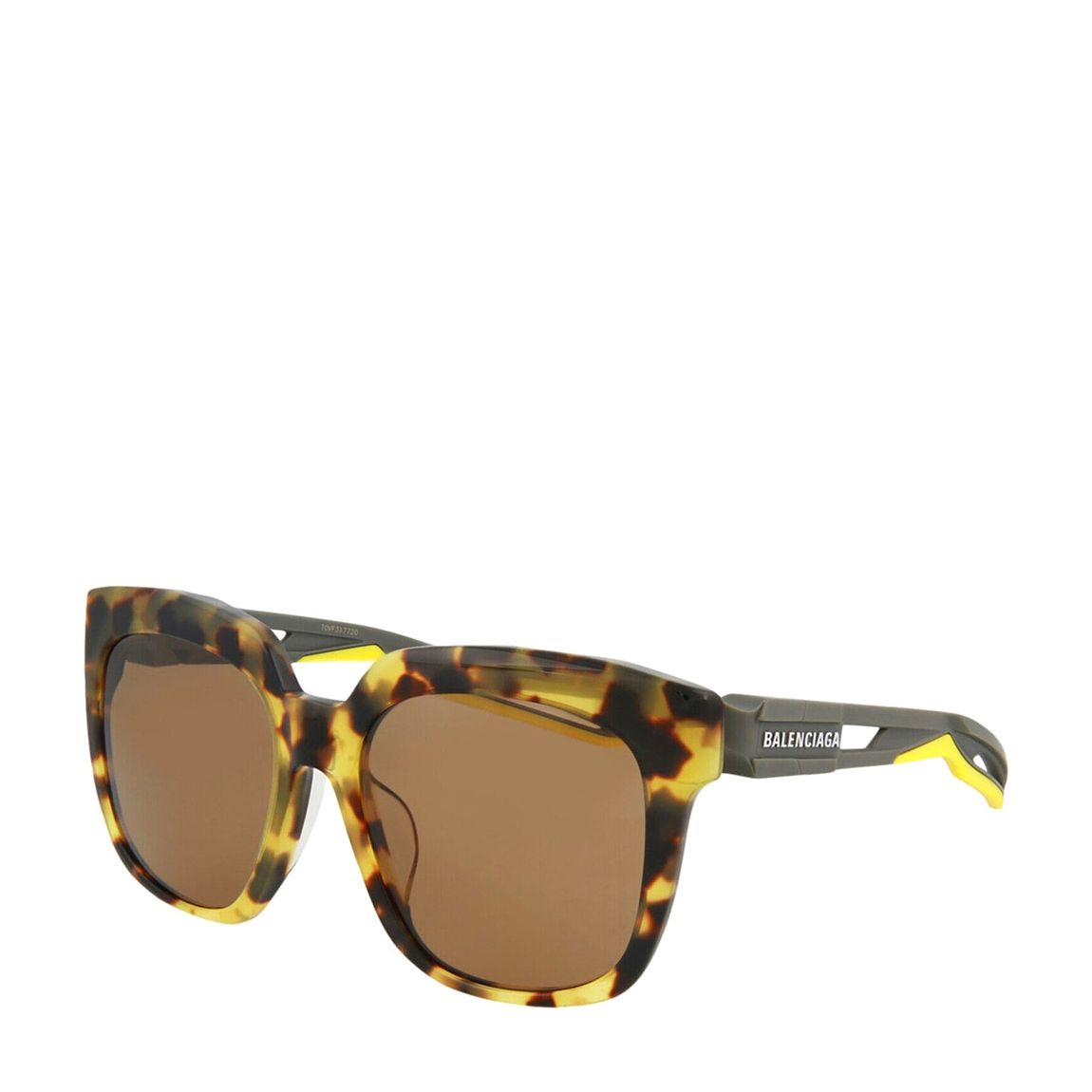 Unisex Havana Brown Balenciaga Sunglasses 55mm main product photo
