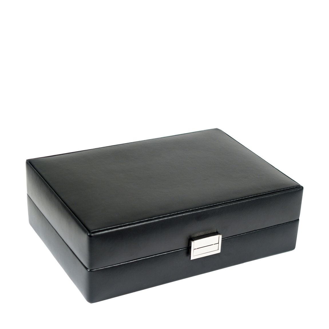 Black Heritage Vegan Leather 4 Piece Watch Box With Valet main product photo