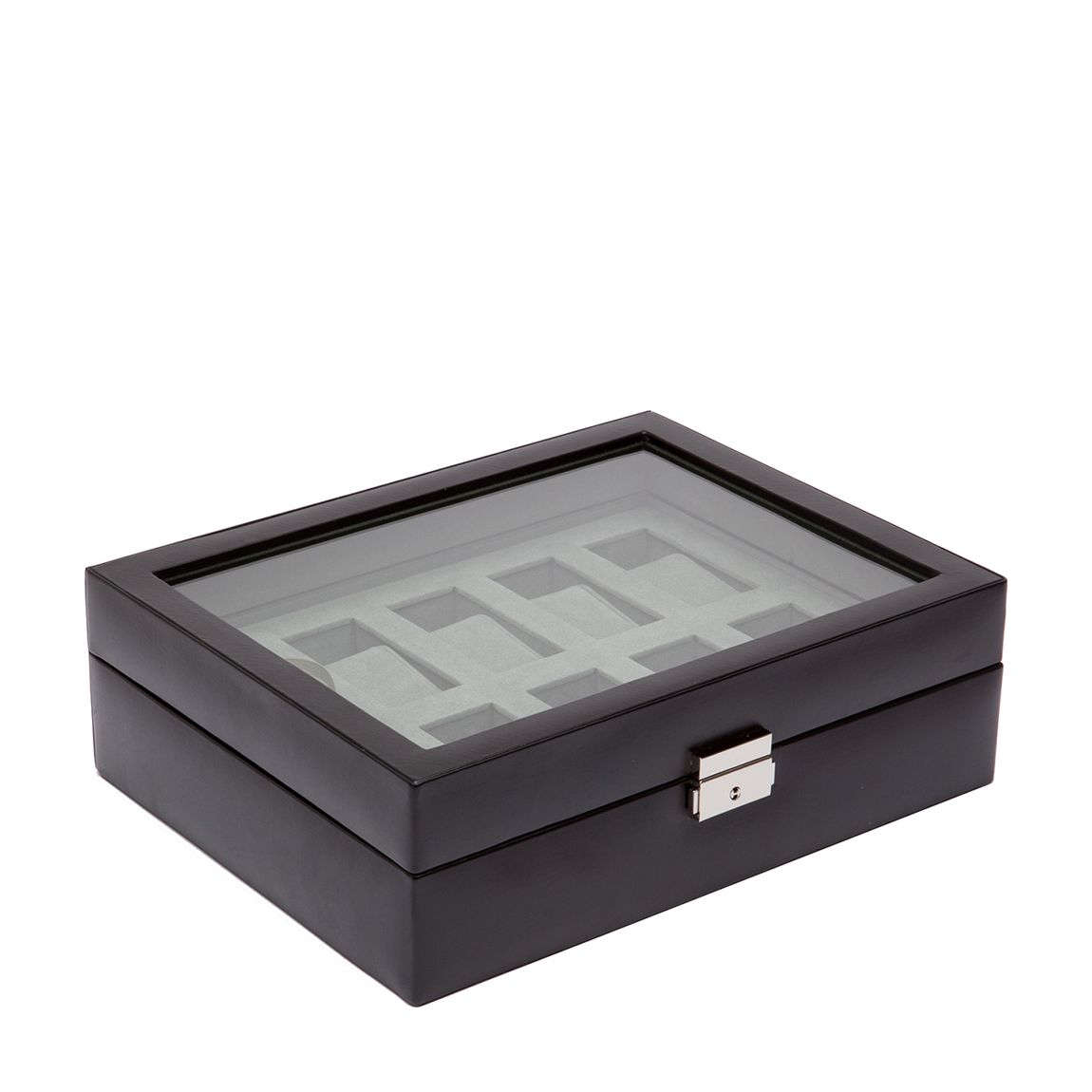 Black Heritage Vegan Leather 10 Piece Watch Box main product photo
