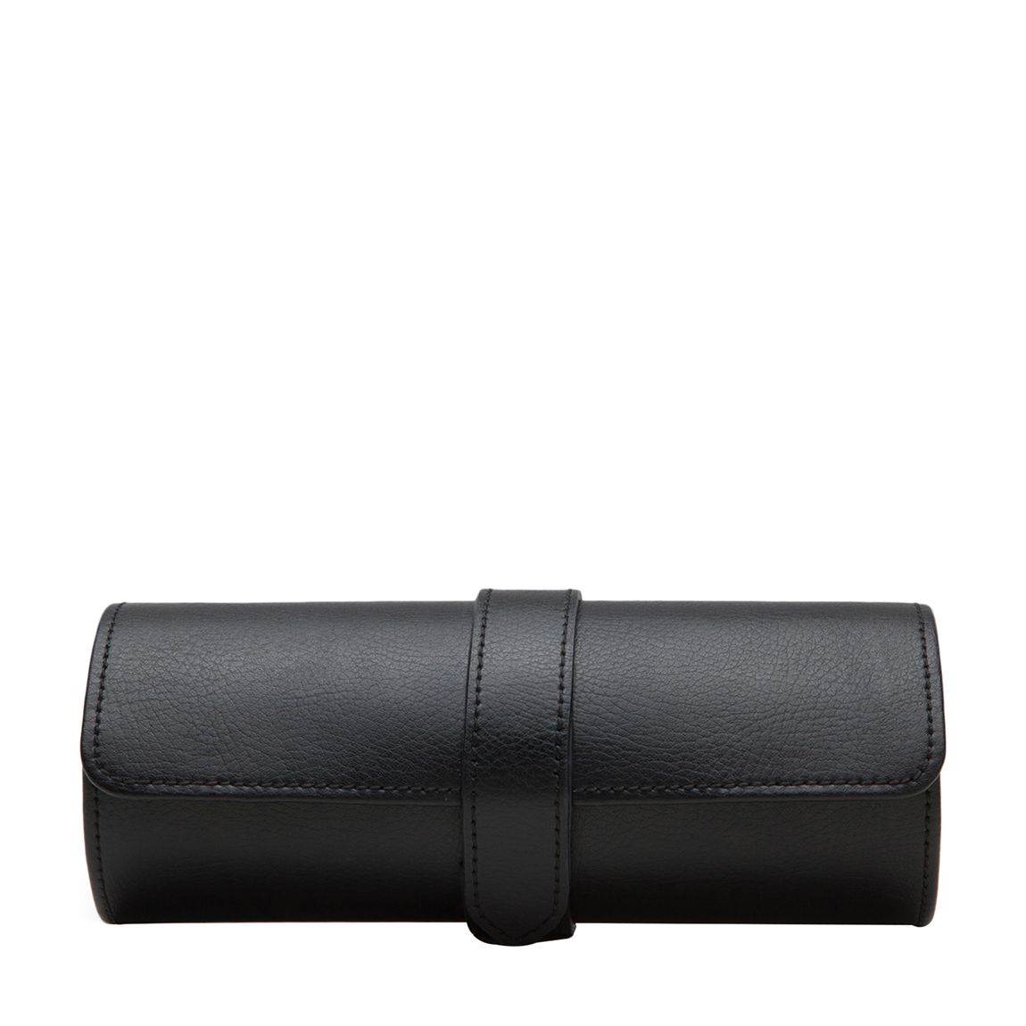 Black Pebble Heritage Vegan Leather Triple Watch Roll main product photo